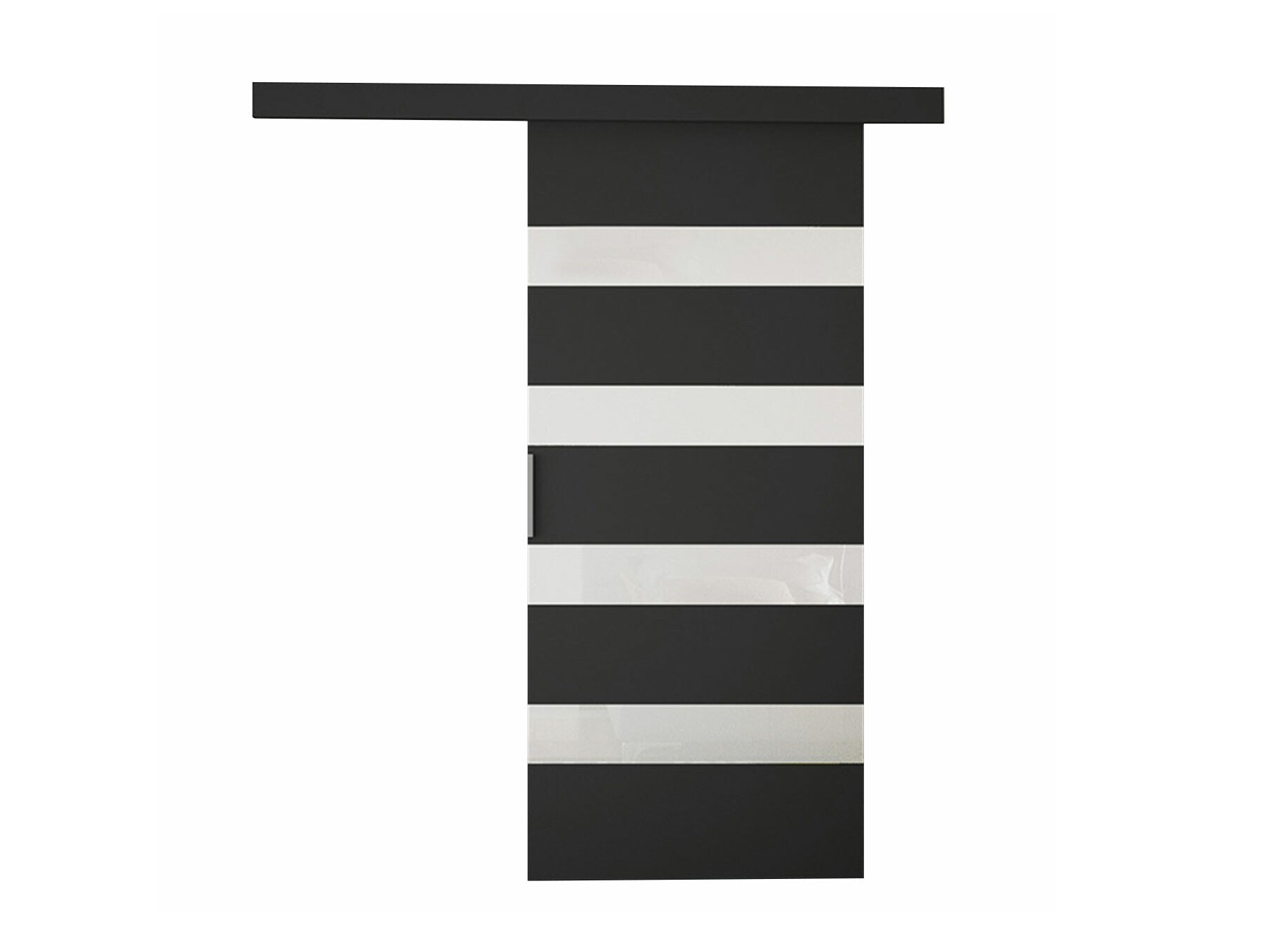 Bīdāmas durvis Closico 174 (Melns + Balts)