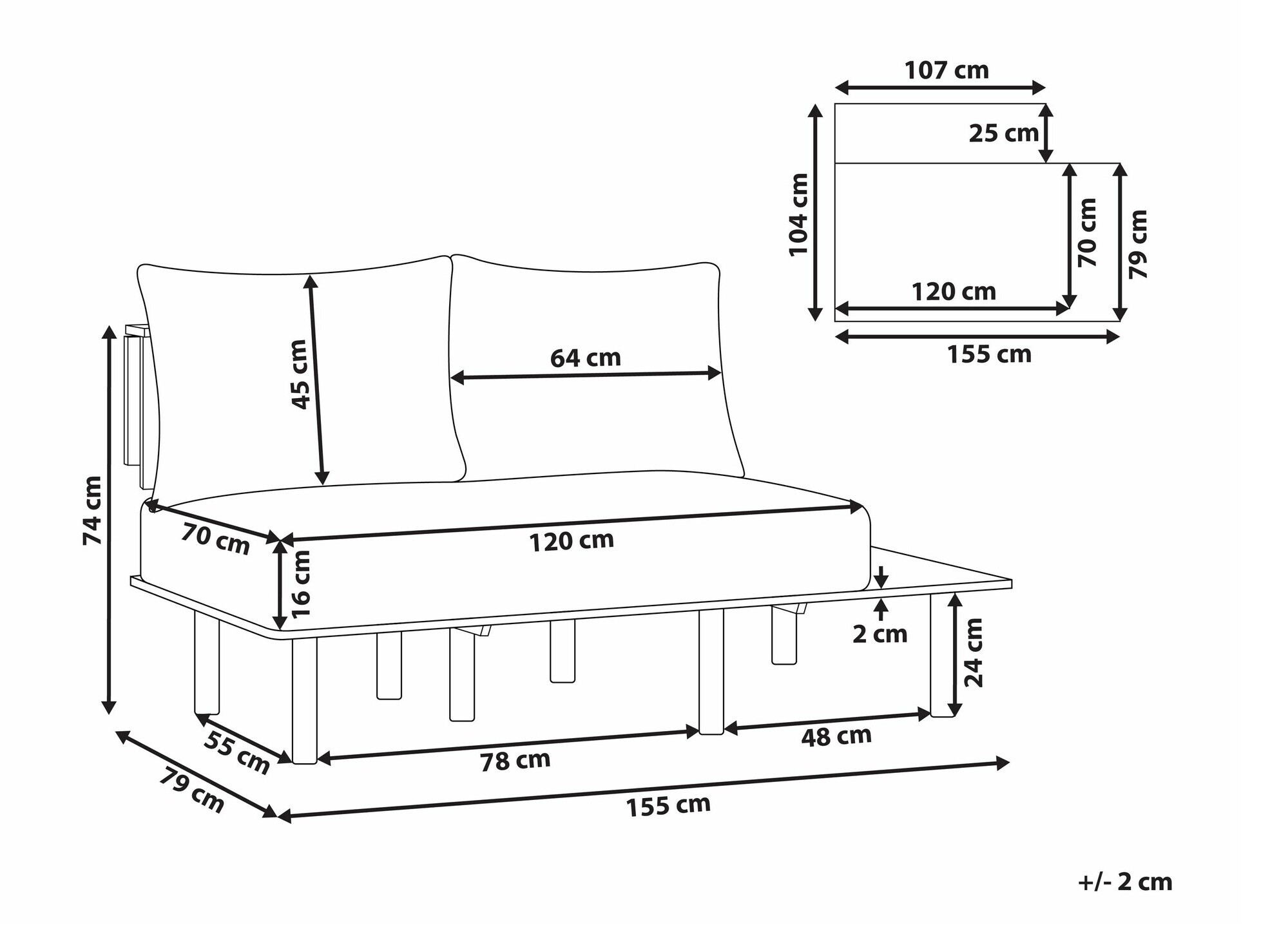 Dīvāns Berwyn 2211 (Tumši zaļš)