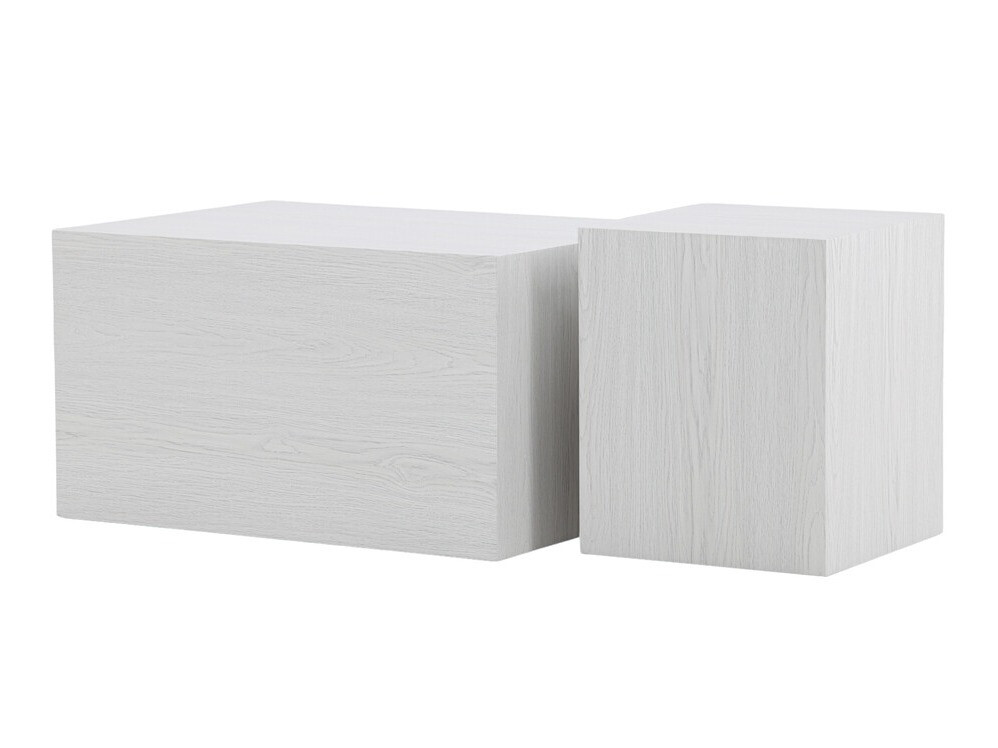 Žurnālu galdiņu komplekts Dallas 4539 (Balināts ozols)