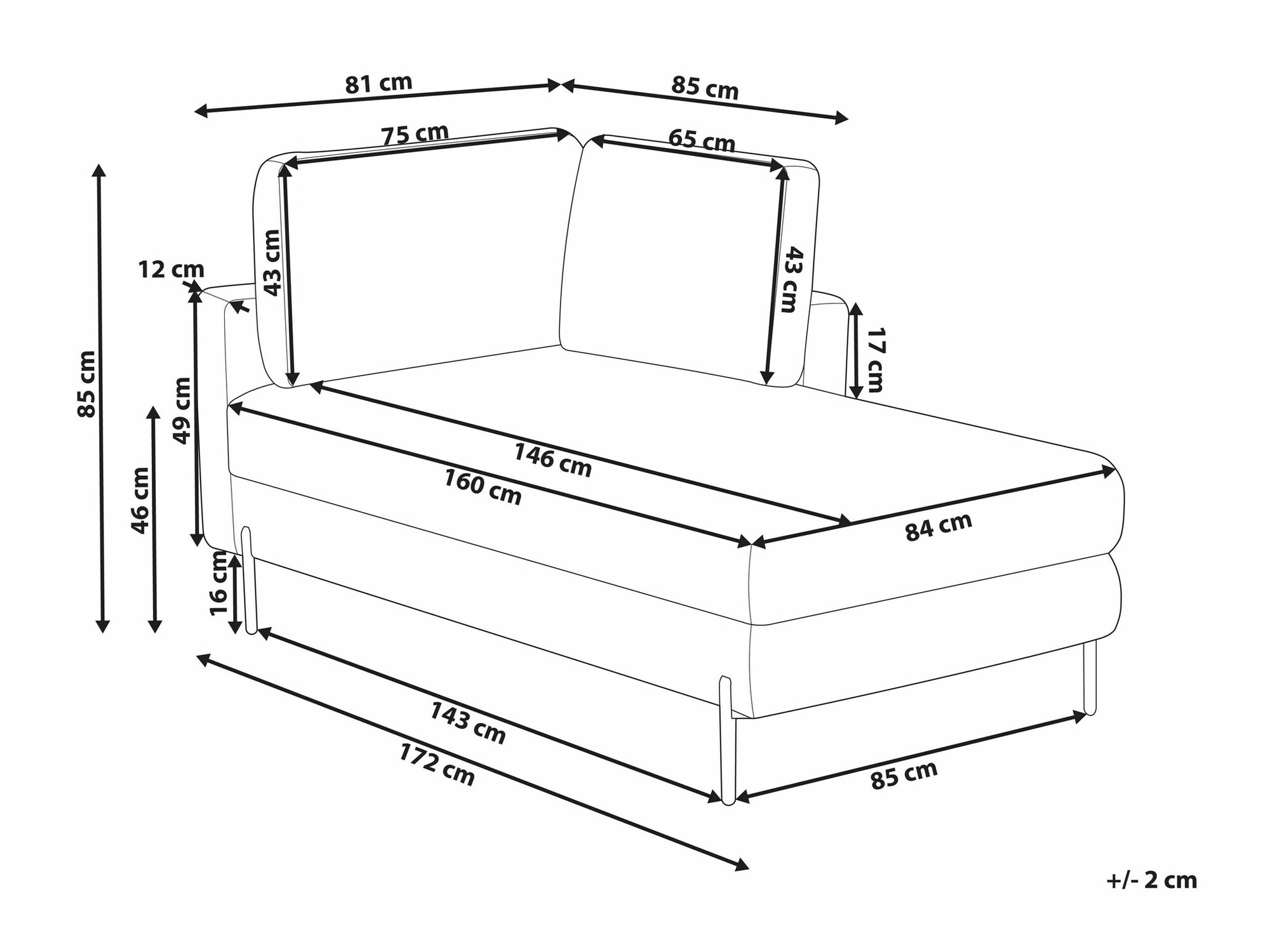 Kušete Berwyn 2212 (Brūns)