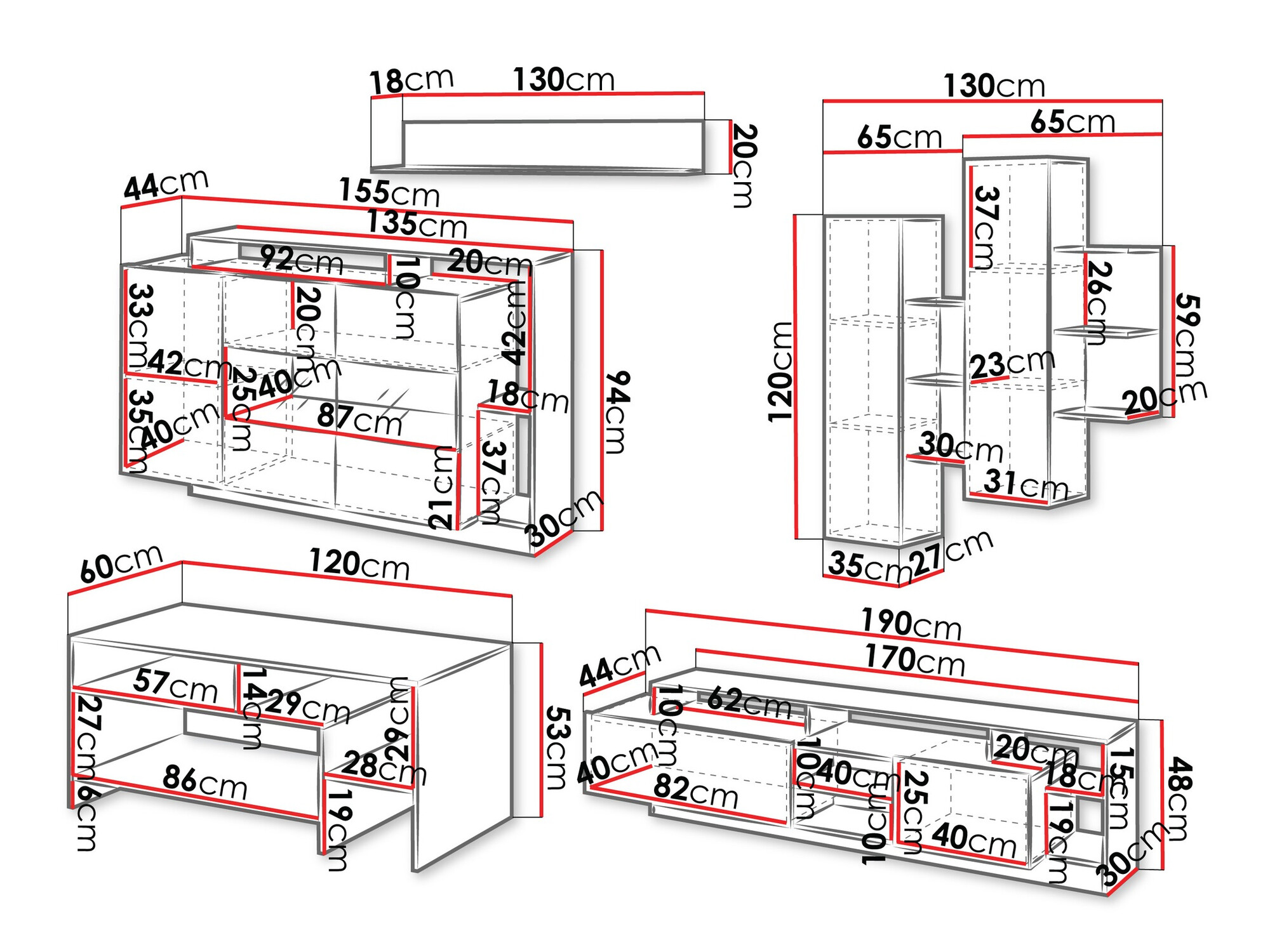 Набор для гостиной Fivfivi 103