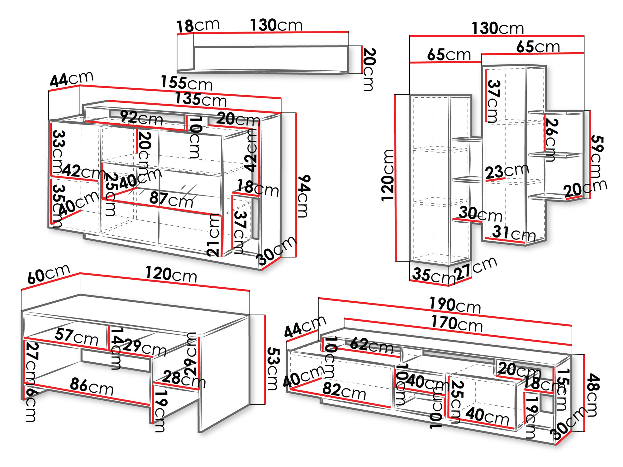Набор для гостиной Fivfivi 103