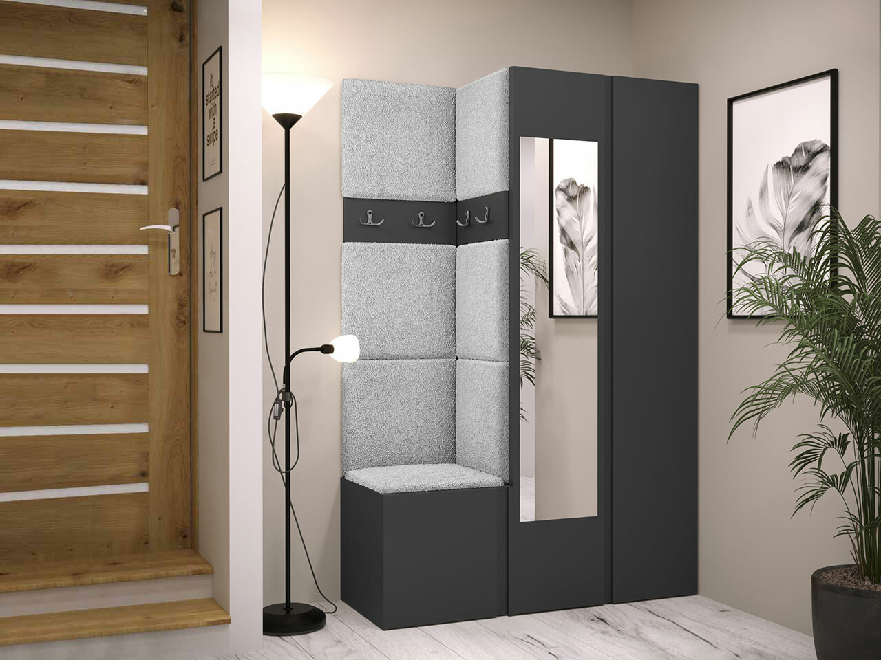 Priekšnama komplekts Hartford 350 (Grafīts)