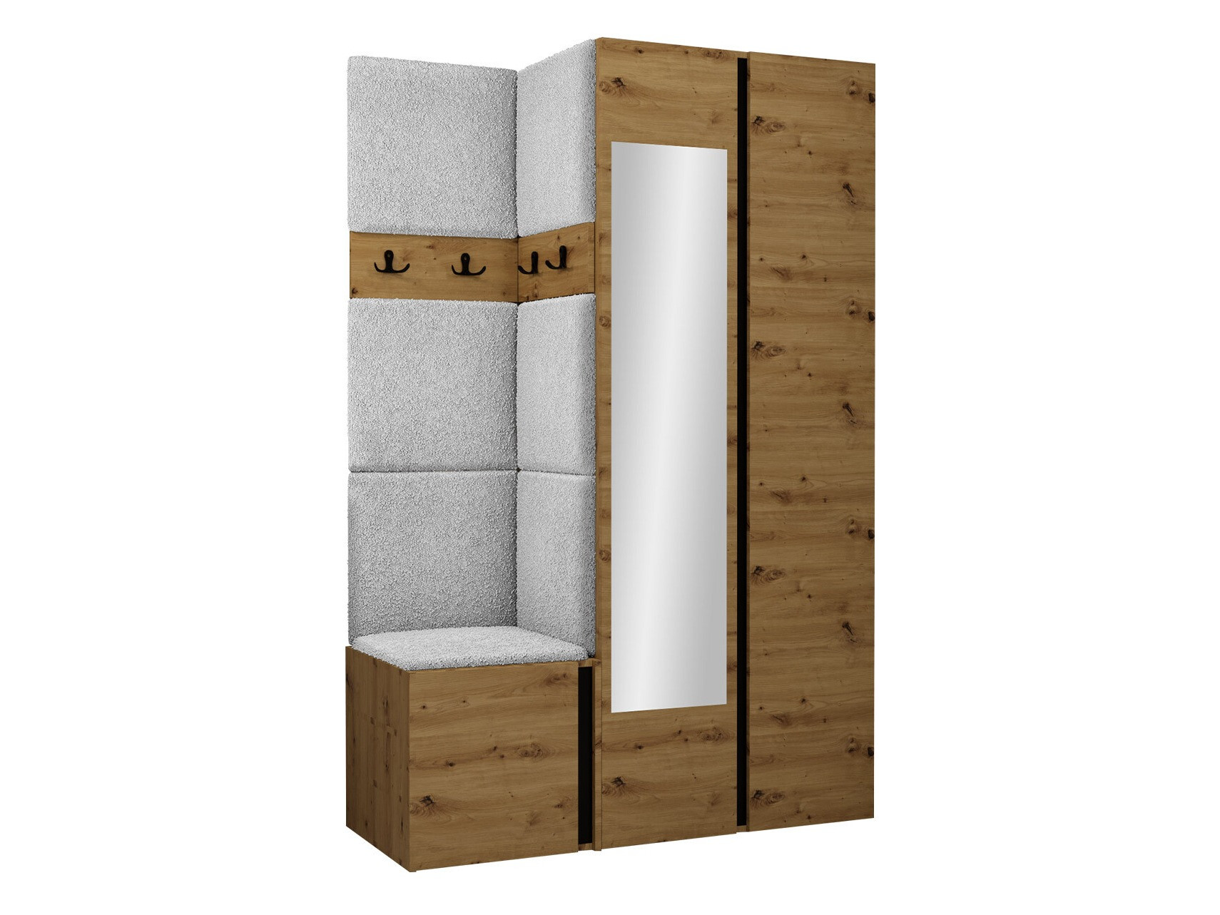 Прихожая Hartford 350 (Artisan дуб + Чёрный)