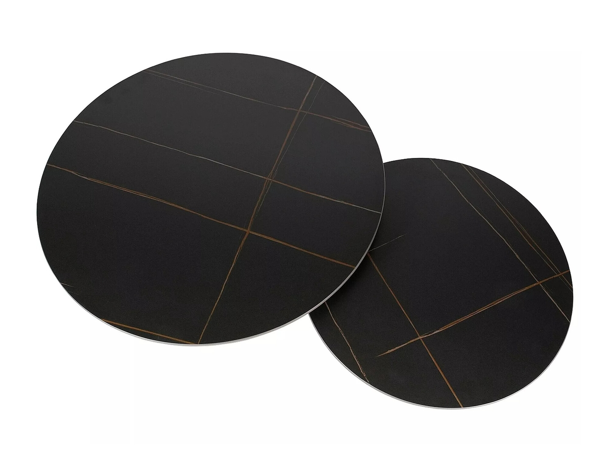 Комплект журнальных столиков Detroit 607 (Черный мрамор)