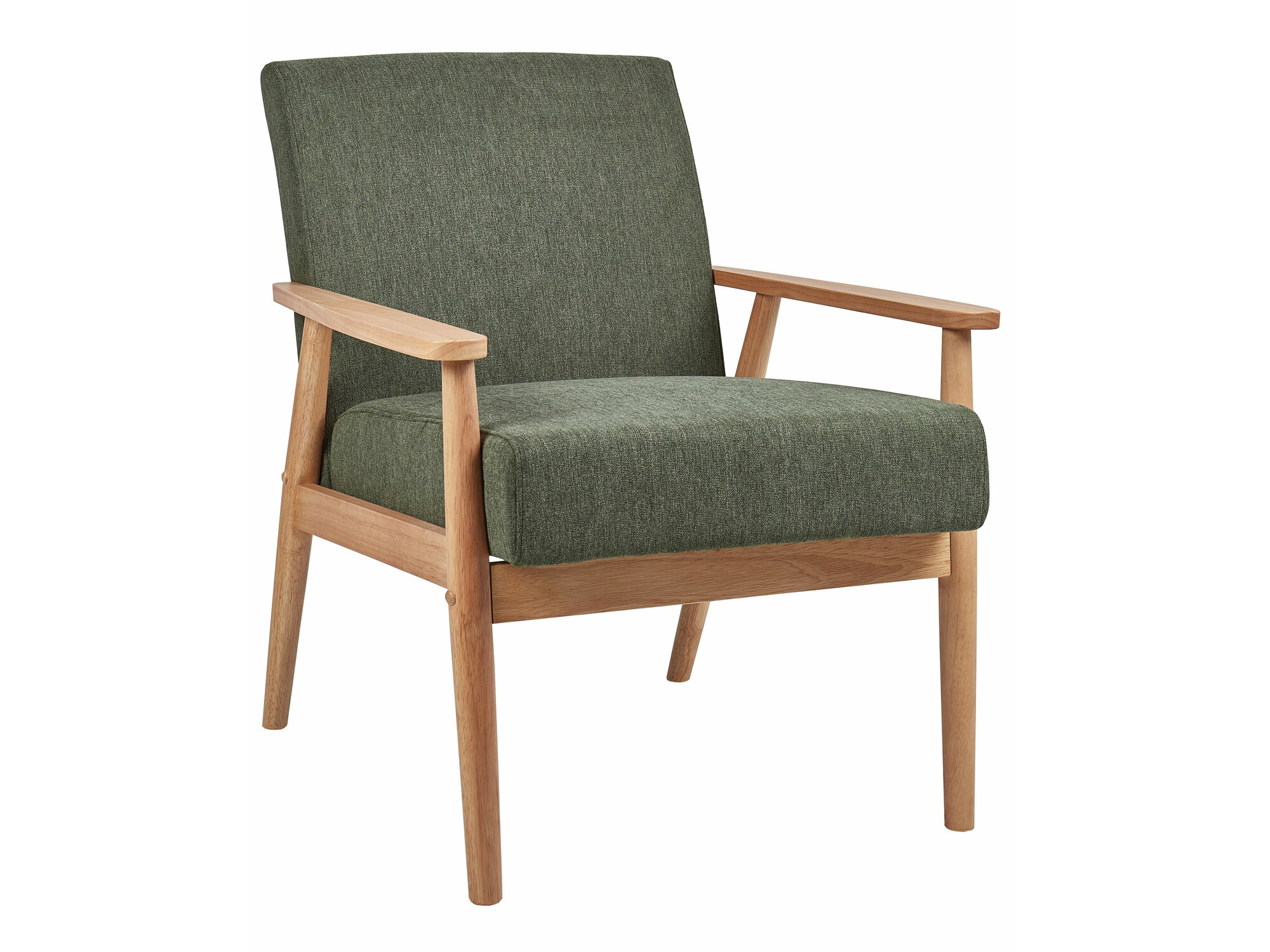 Krēsls Berwyn 2214 (Gaišs koks + Zaļš)