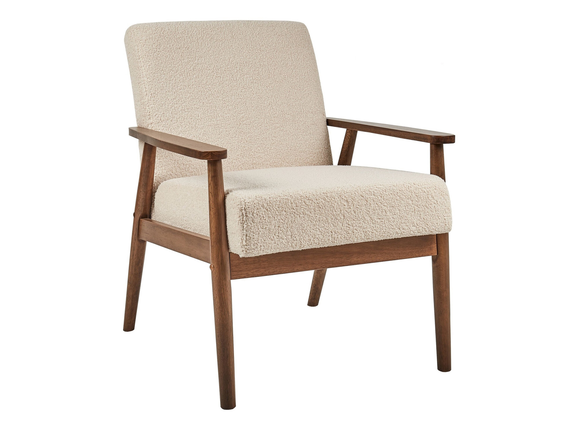 Krēsls Berwyn 2214 (Tumšs koks + Bēšs)