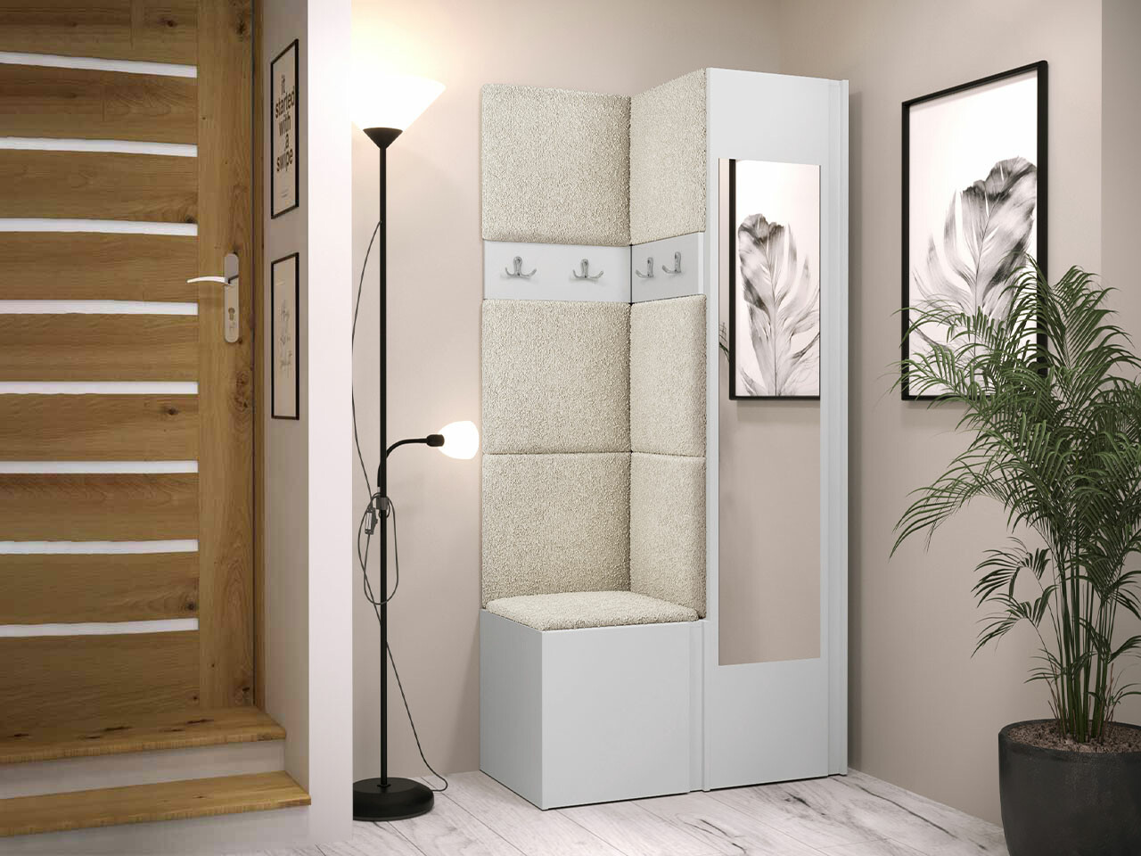 Priekšnama komplekts Hartford 354 (Balts)