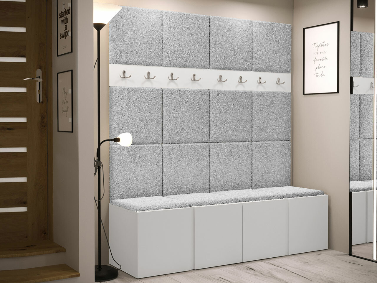 Priekšnama komplekts Hartford 268 (Balts)