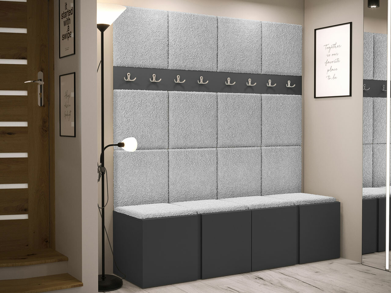 Priekšnama komplekts Hartford 268 (Grafīts)