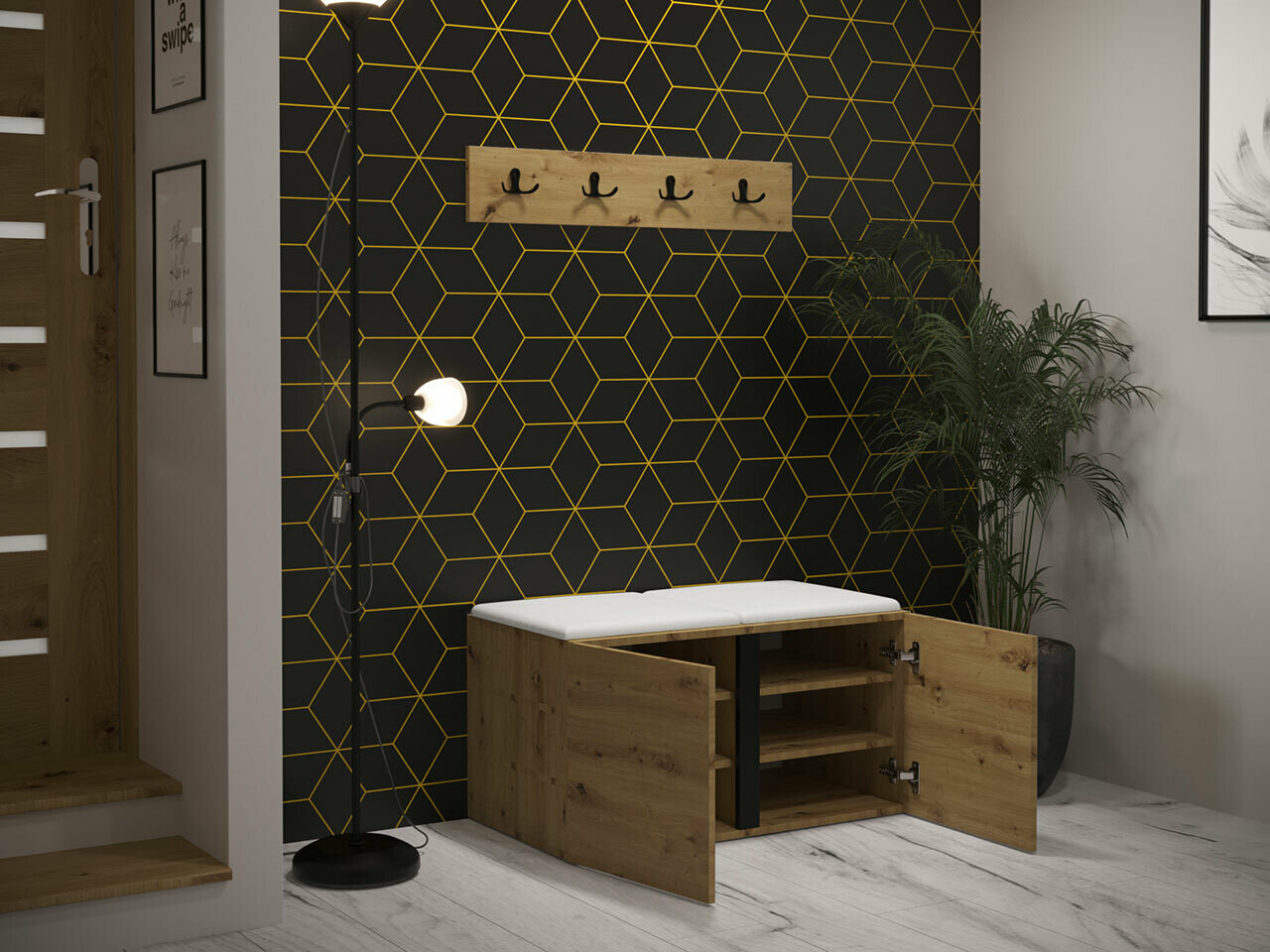 Priekšnama komplekts Hartford 275 (Balts)