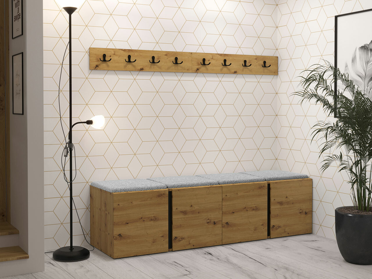 Priekšnama komplekts Hartford 276 (Artisan ozols)