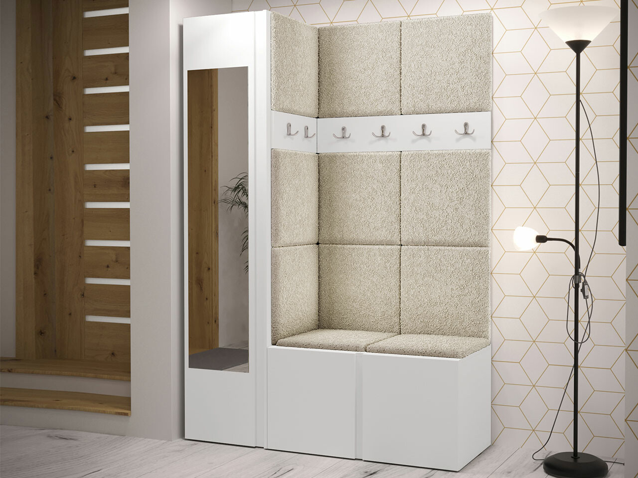 Priekšnama komplekts Hartford 277 (Balts)