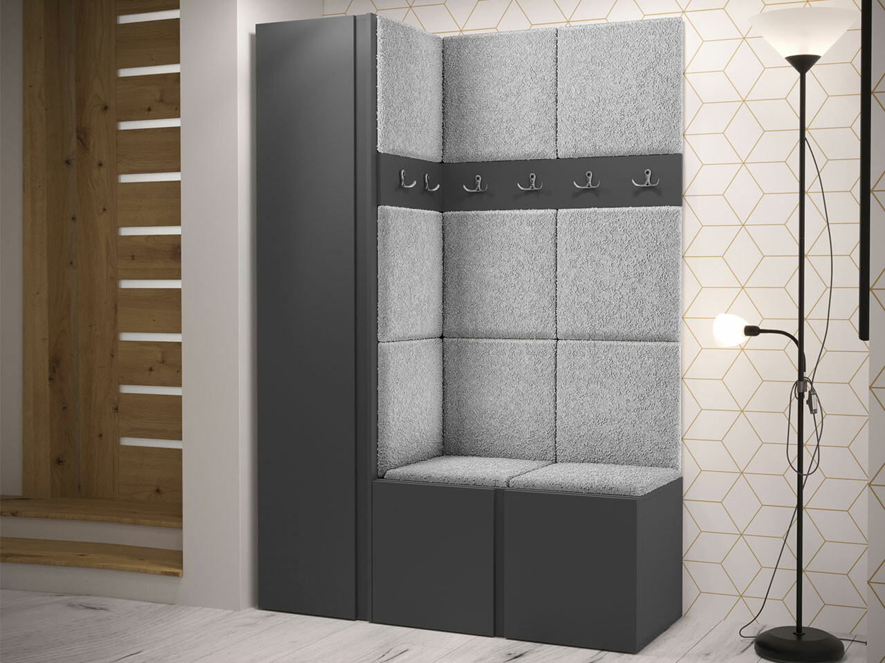 Priekšnama komplekts Hartford 471 (Grafīts)