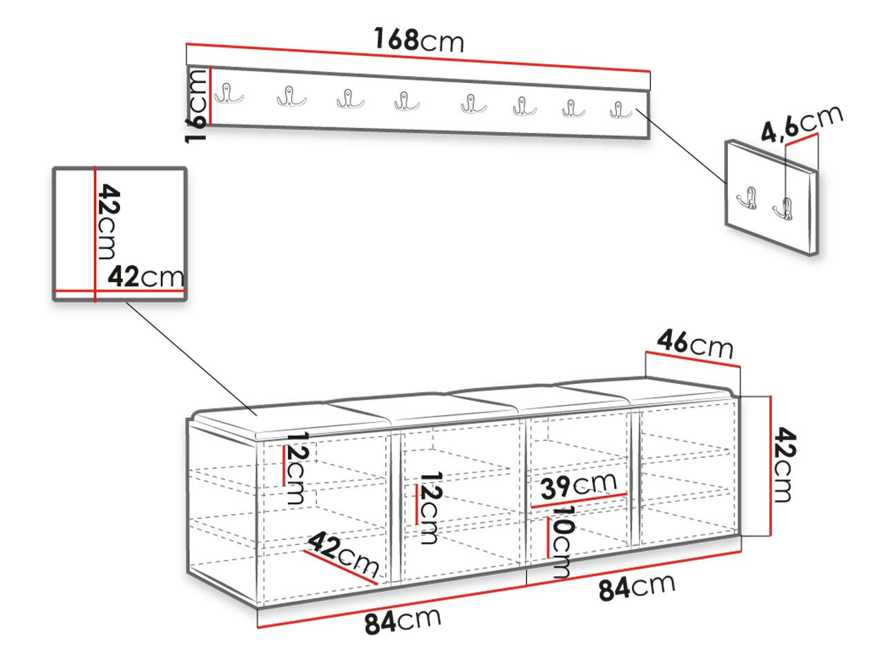 Прихожая Hartford 276 (Artisan дуб)