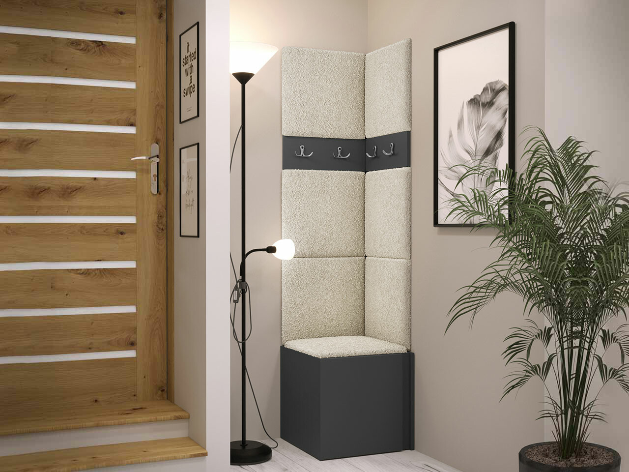 Прихожая Hartford 347 (Графит)