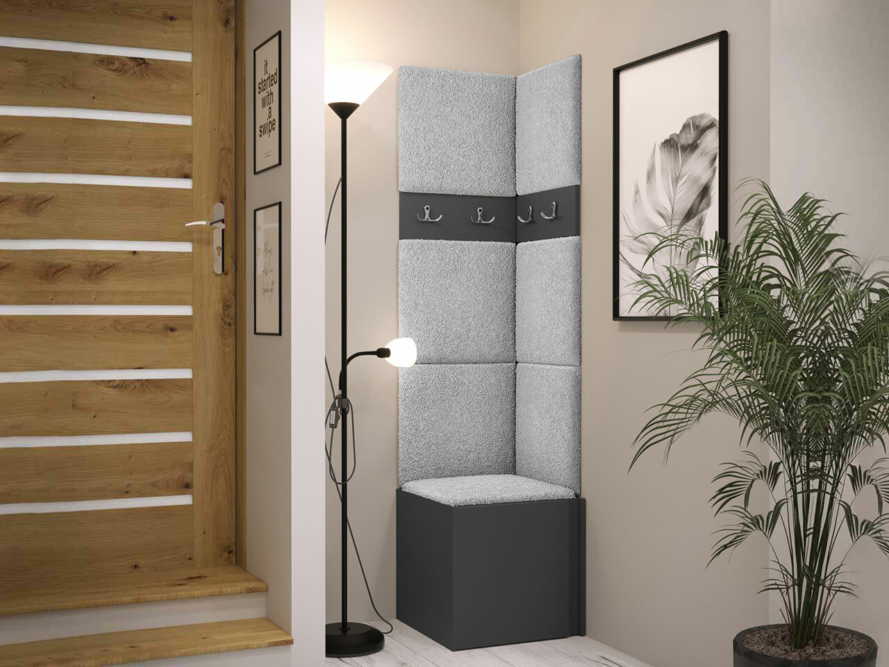 Прихожая Hartford 347 (Графит)