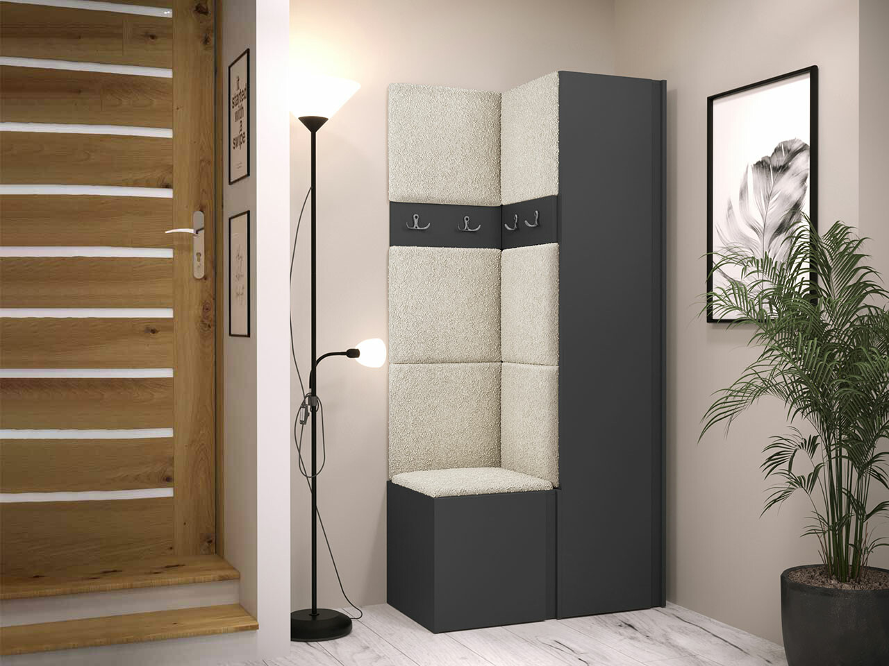 Прихожая Hartford 348 (Графит)