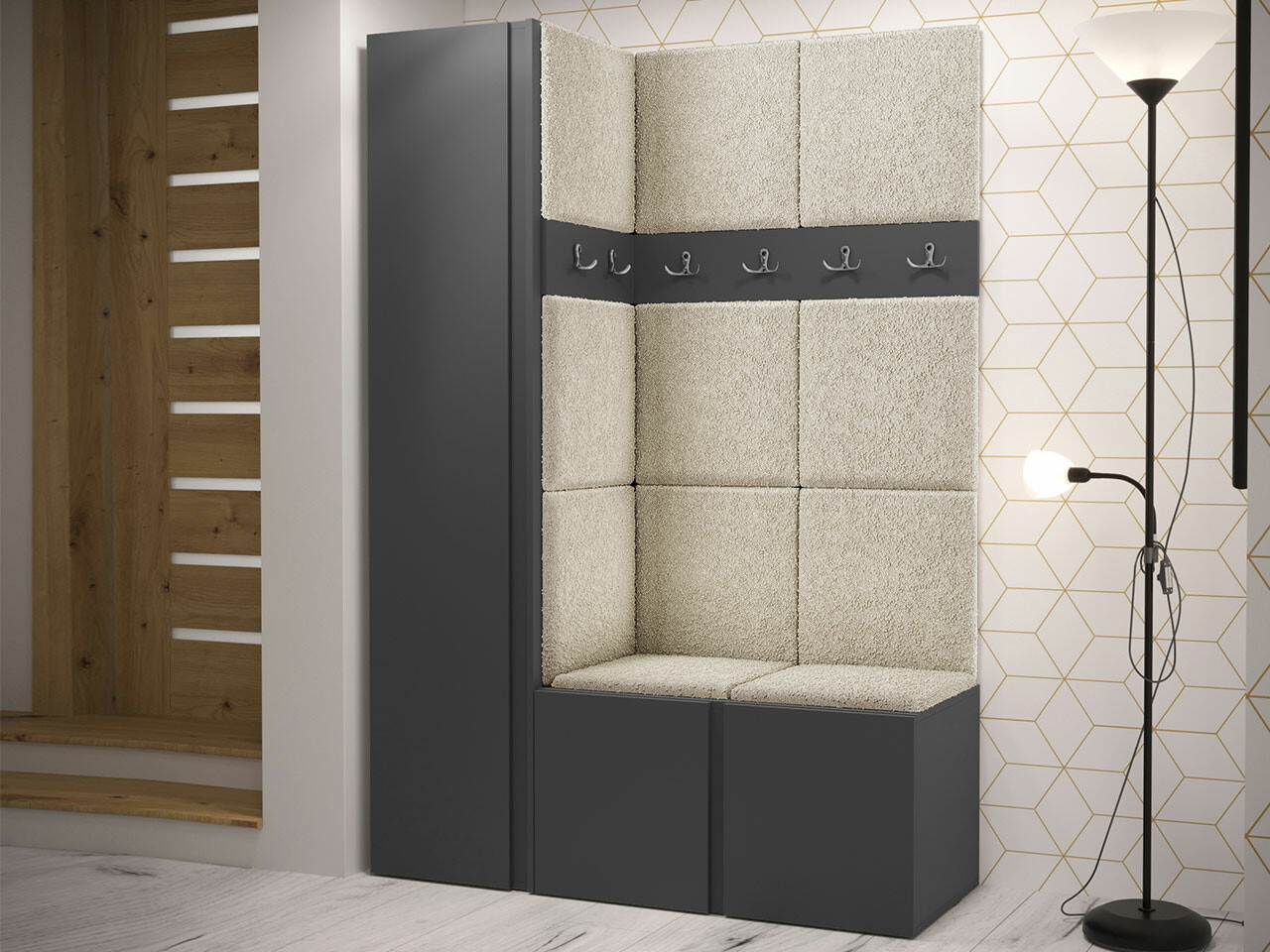 Прихожая Hartford 471 (Графит)