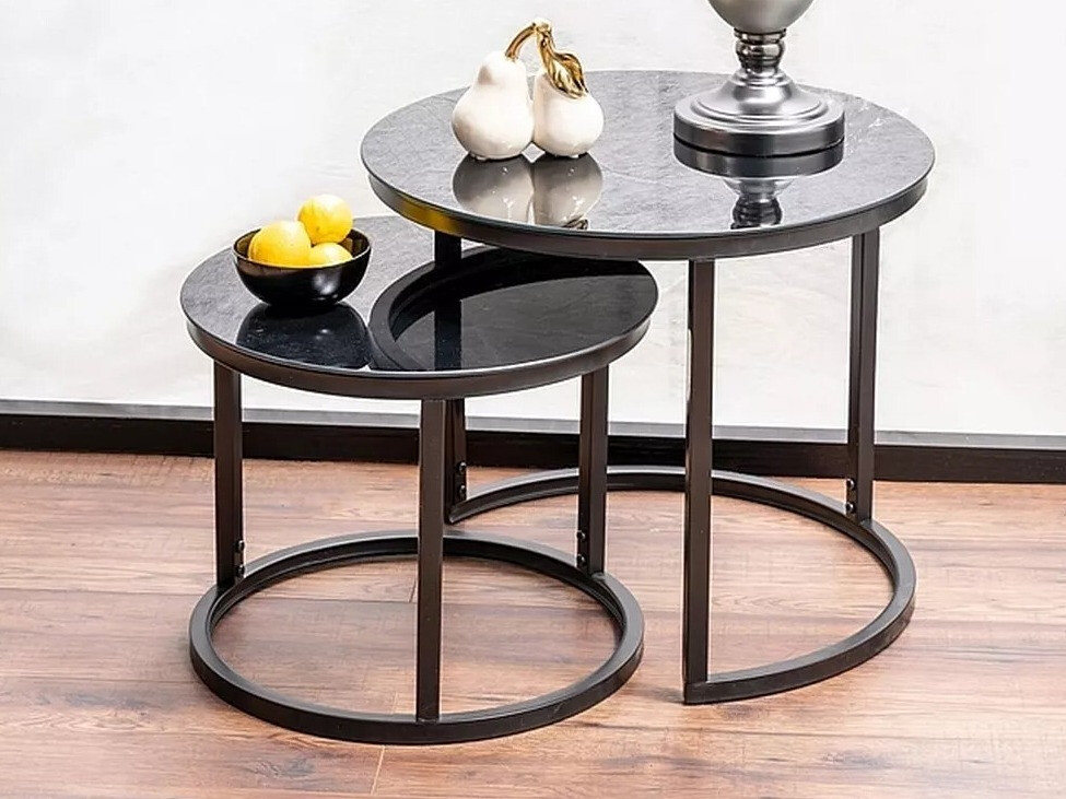 Kafijas galdiņu komplekts Detroit 495 (Melns)