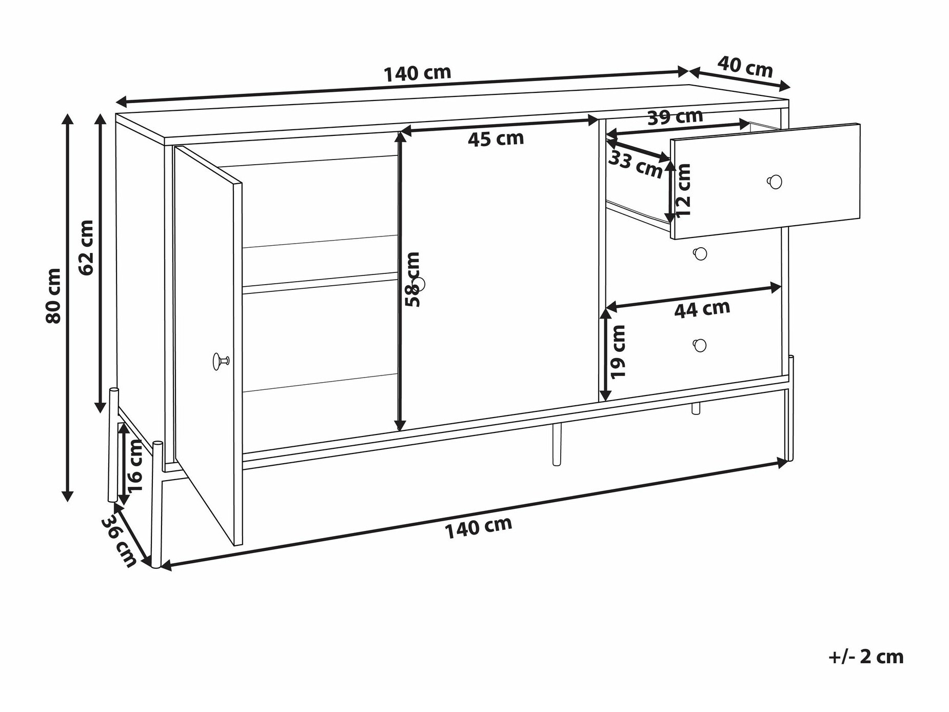 Kомод Berwyn 2215