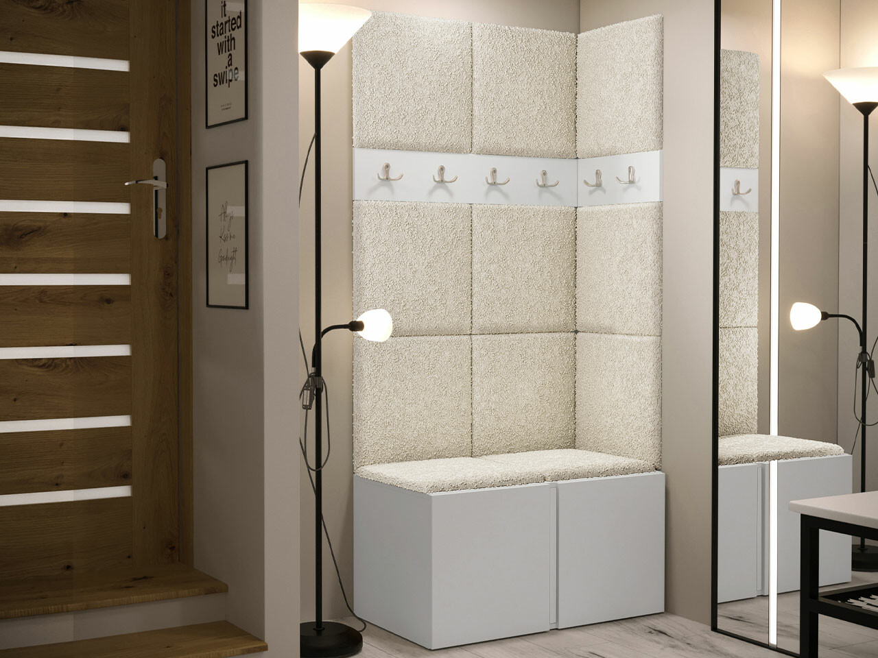 Priekšnama komplekts Hartford 264 (Balts)