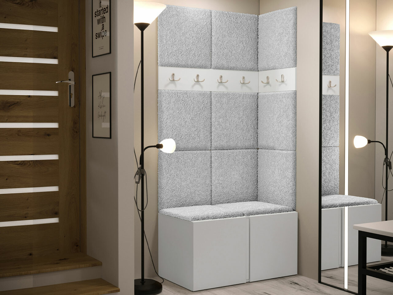 Priekšnama komplekts Hartford 264 (Balts)