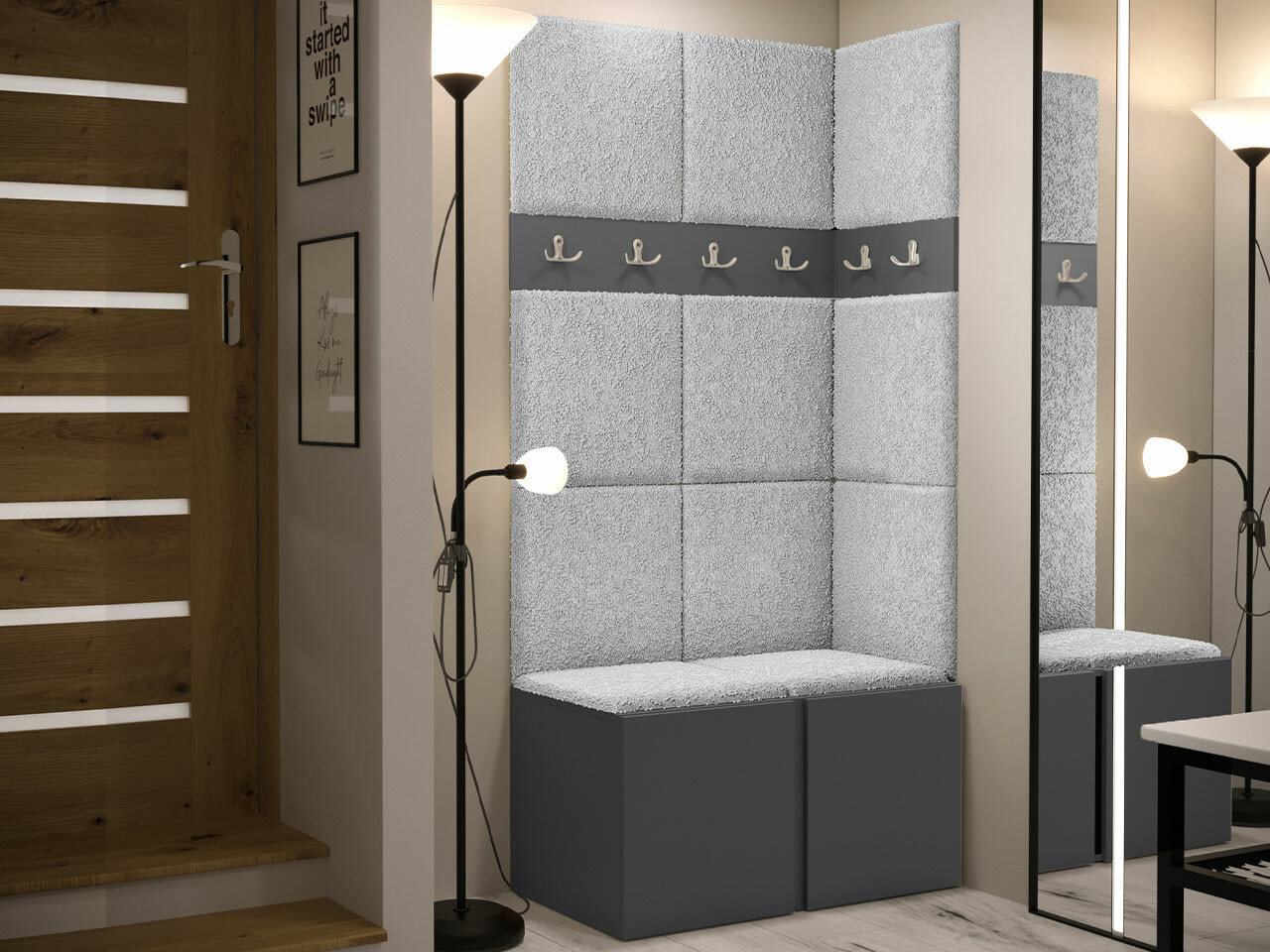 Priekšnama komplekts Hartford 264 (Grafīts)