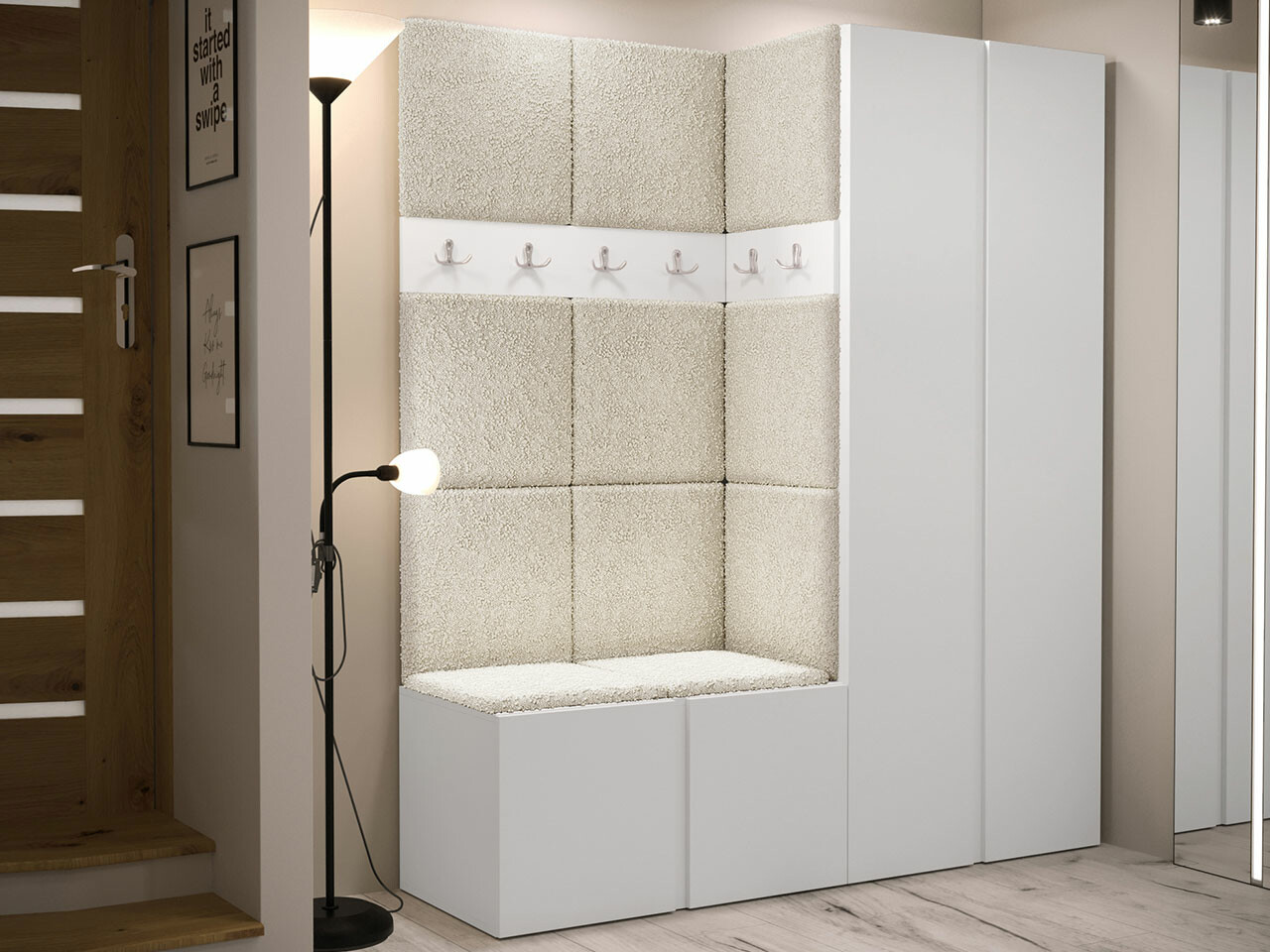 Priekšnama komplekts Hartford 266 (Balts)