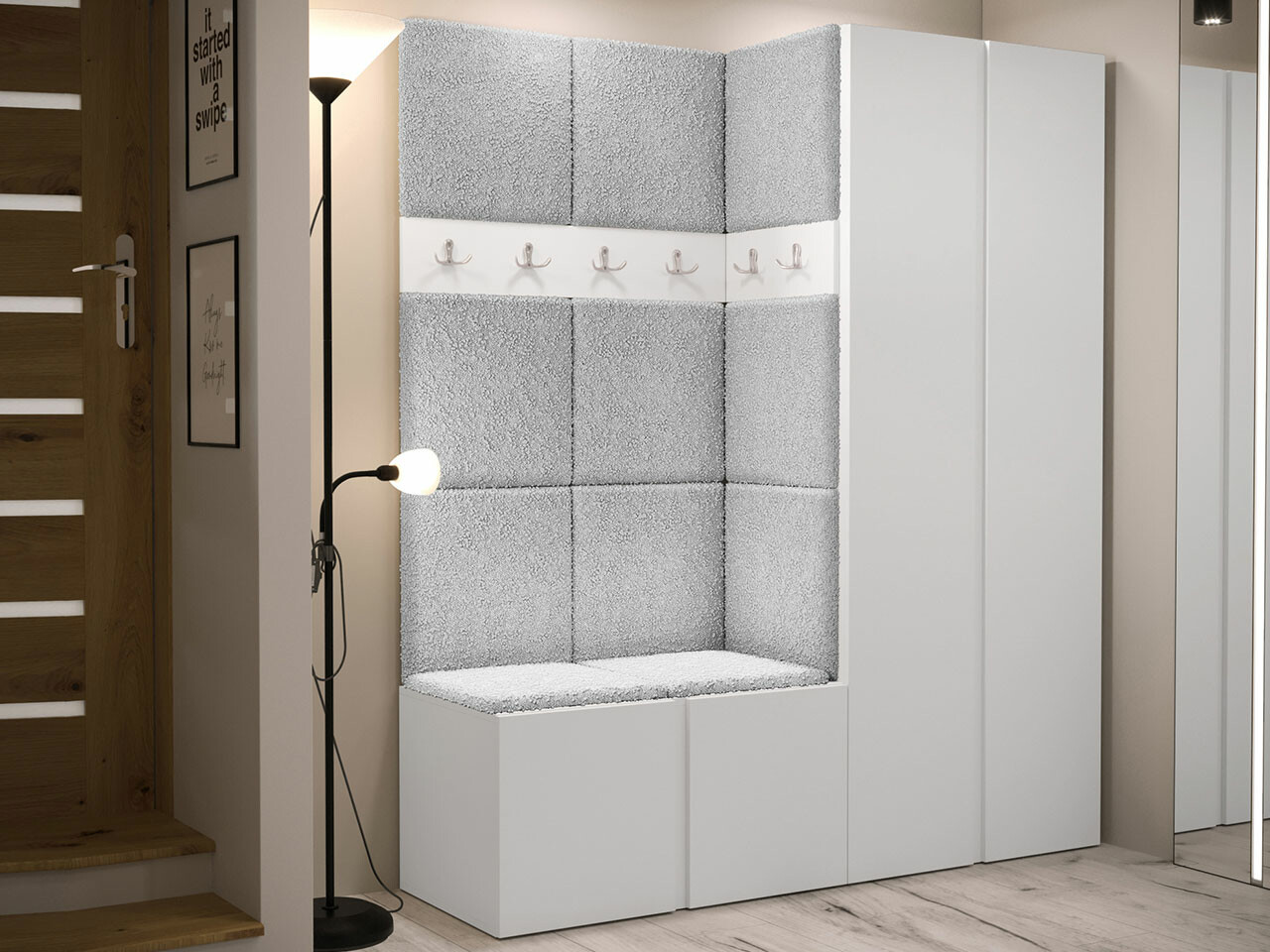 Priekšnama komplekts Hartford 266 (Balts)