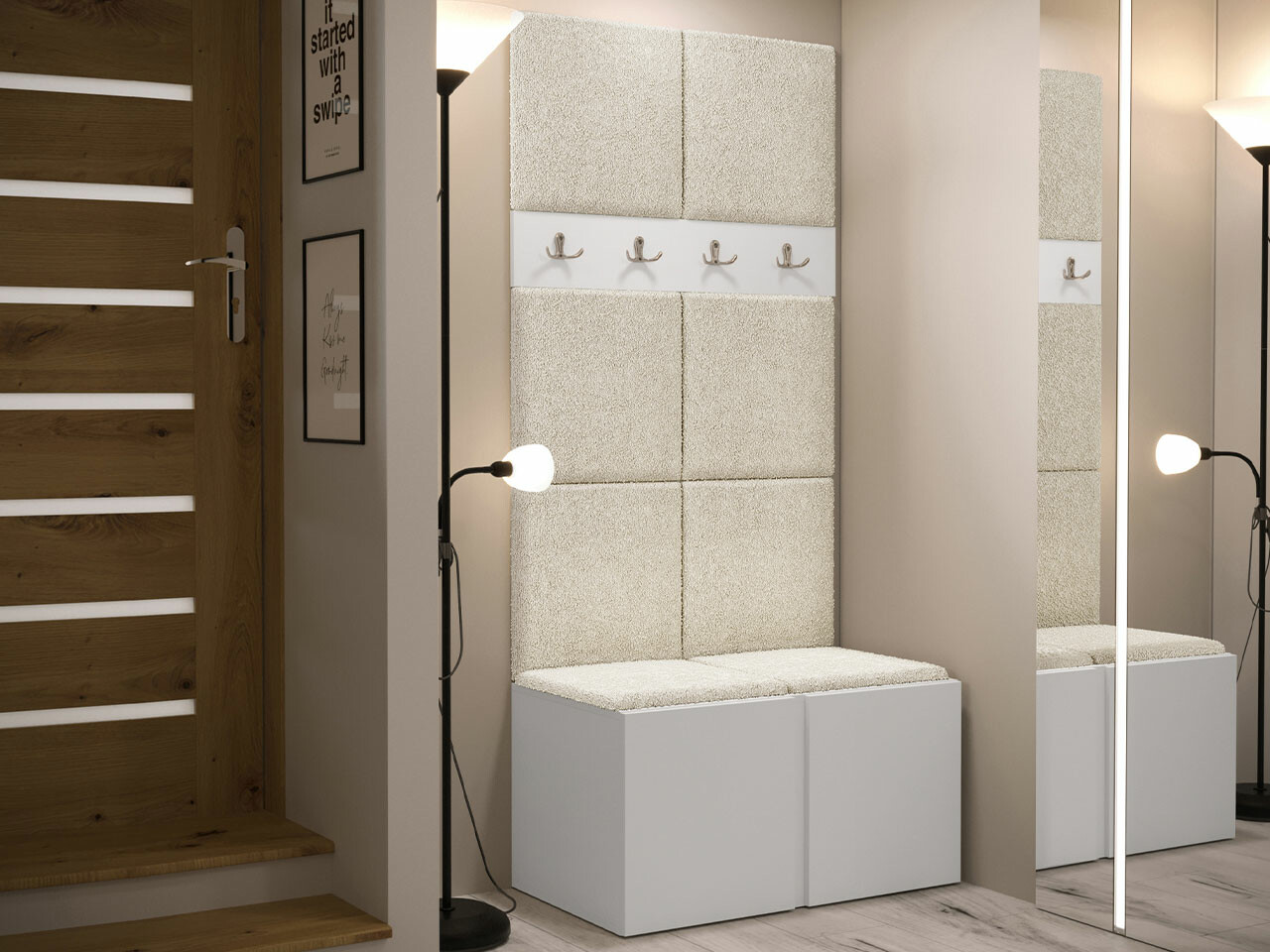 Priekšnama komplekts Hartford 267 (Balts)