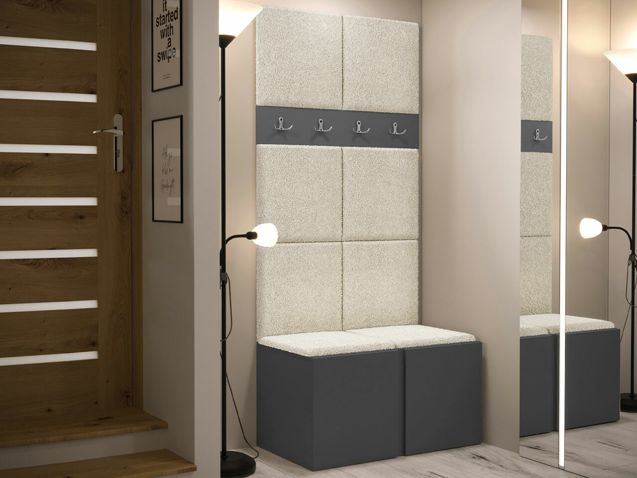 Priekšnama komplekts Hartford 267 (Grafīts)