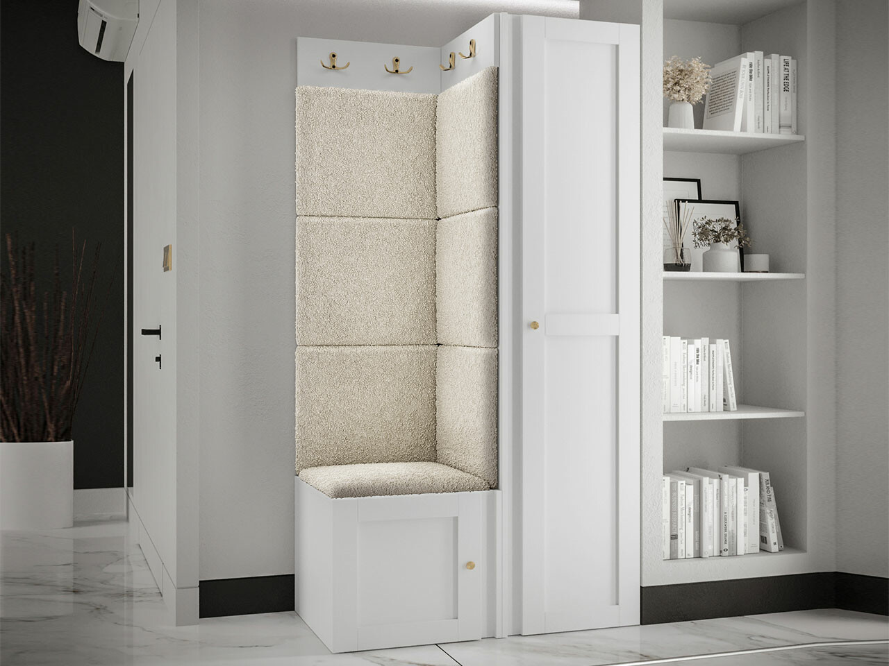 Priekšnama komplekts Hartford 381 (Balts)