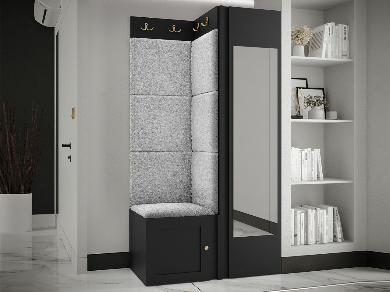 Priekšnama komplekts Hartford 382 (Melns)