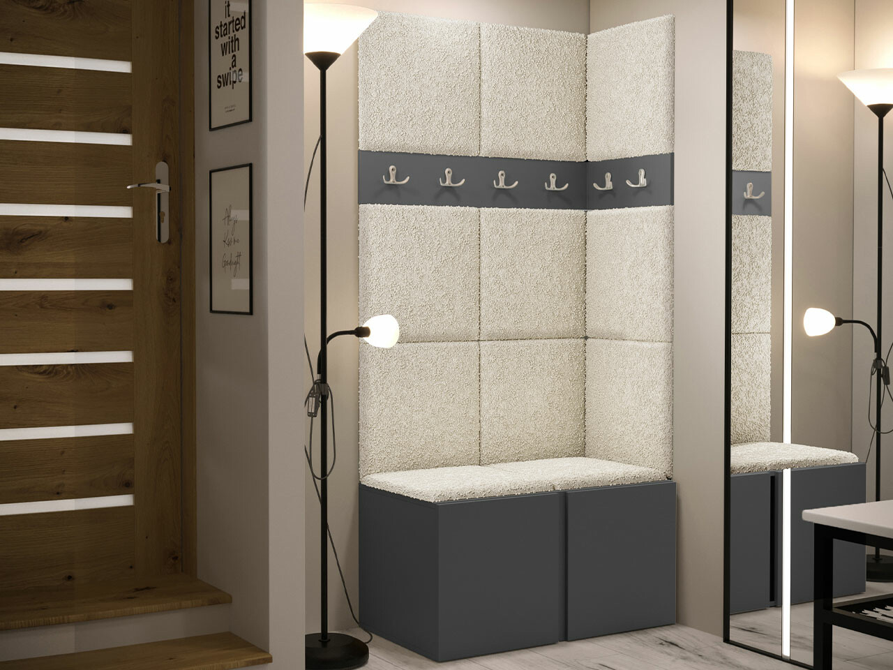 Прихожая Hartford 264 (Графит)