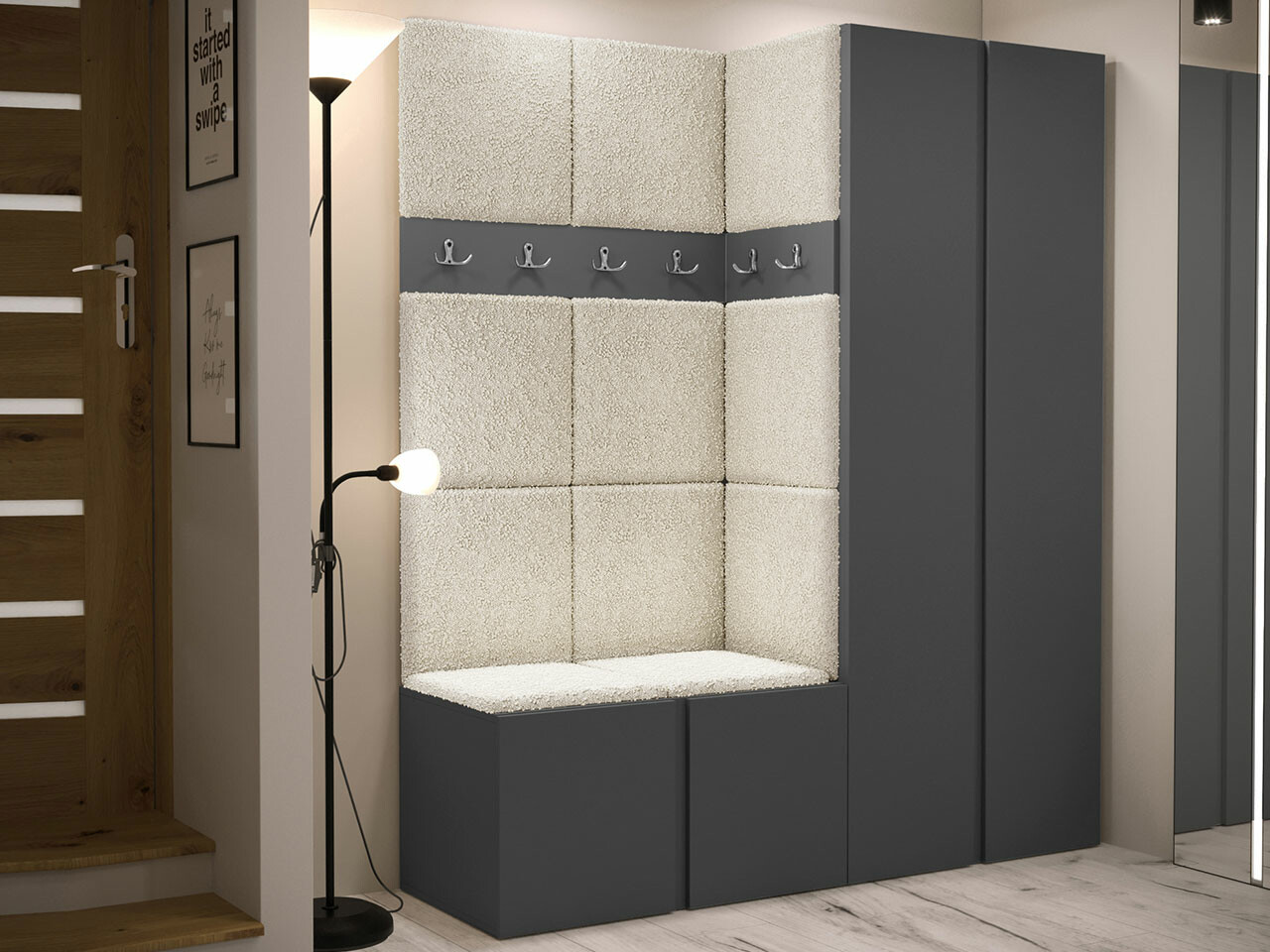 Прихожая Hartford 266 (Графит)