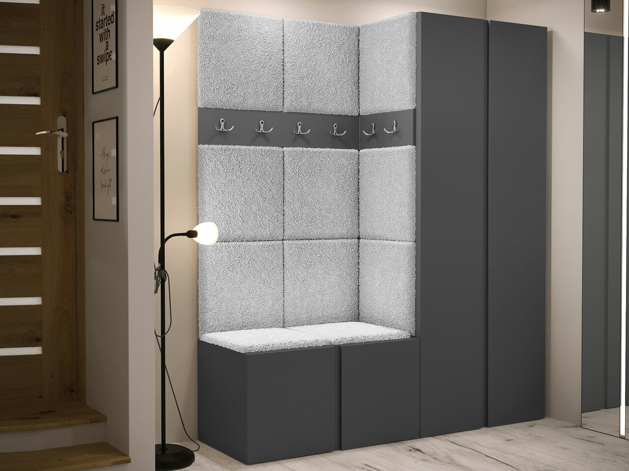 Прихожая Hartford 266 (Графит)