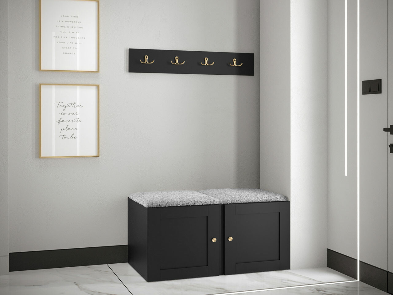 Priekšnama komplekts Hartford 376 (Balts)