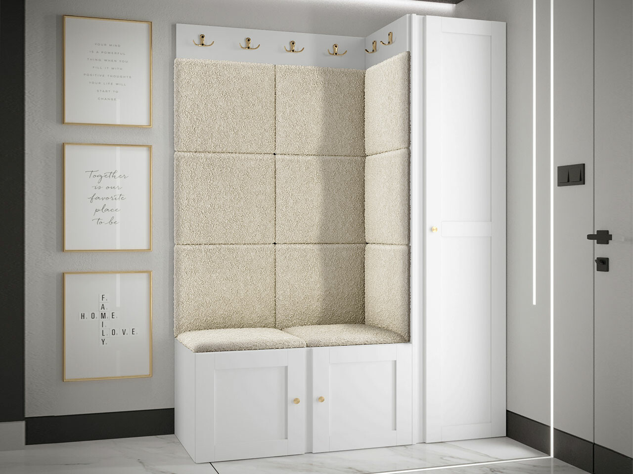 Priekšnama komplekts Hartford 377 (Melns)