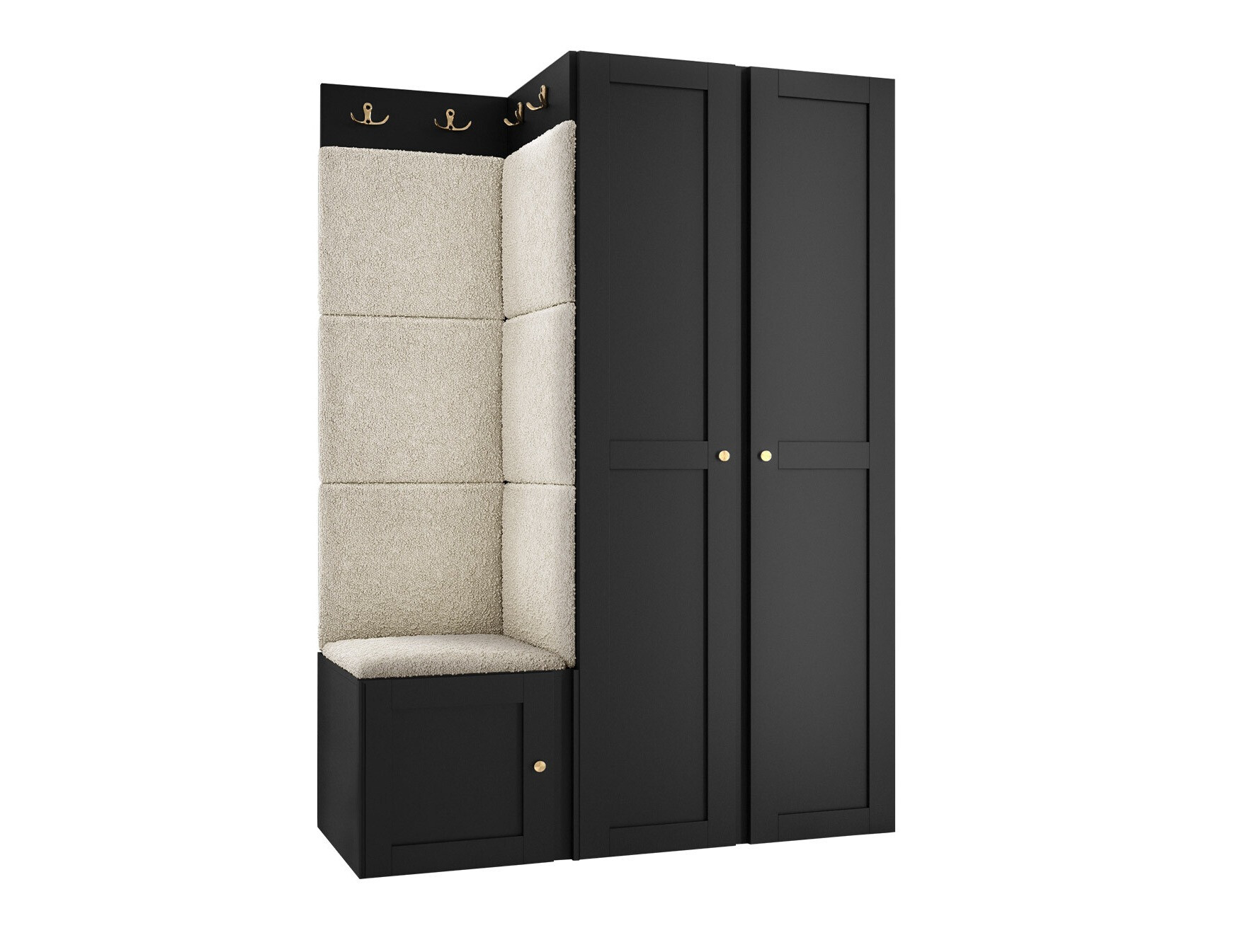 Priekšnama komplekts Hartford 379 (Melns)