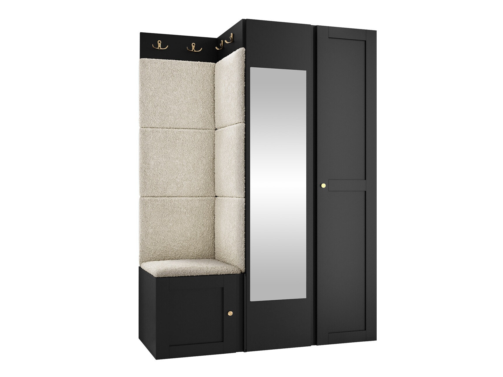 Priekšnama komplekts Hartford 380 (Melns)