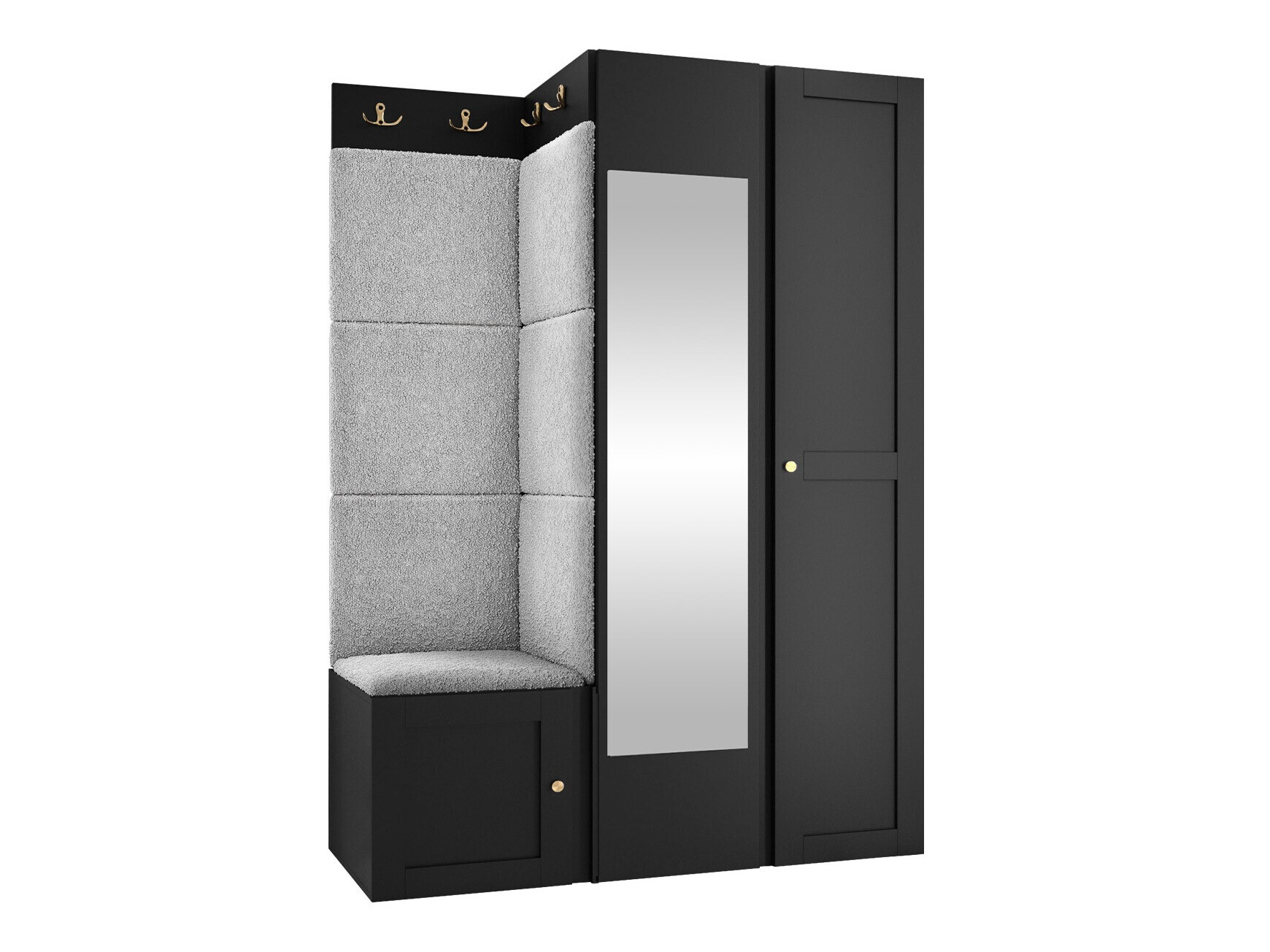 Priekšnama komplekts Hartford 380 (Melns)