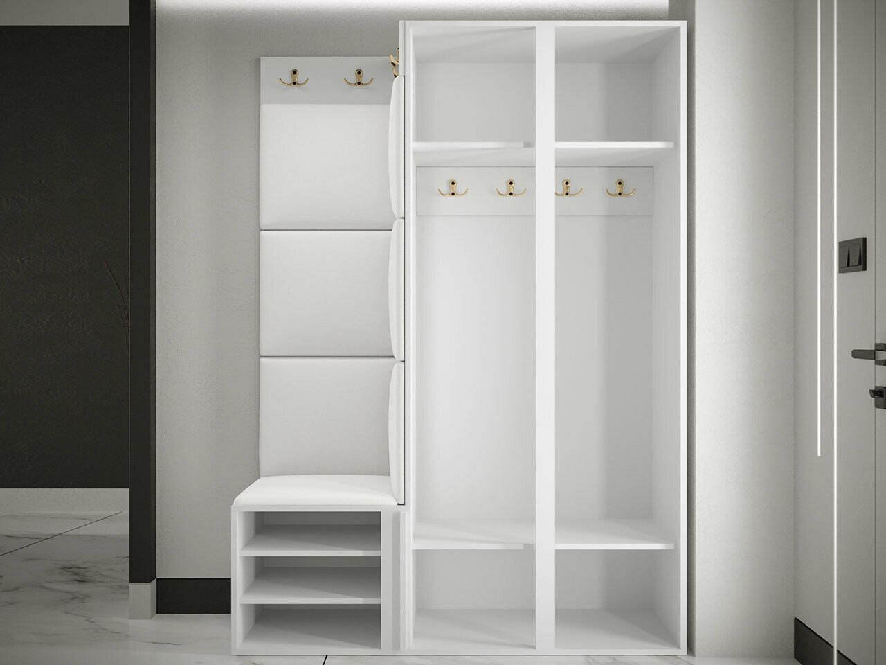 Priekšnama komplekts Hartford 380 (Melns)