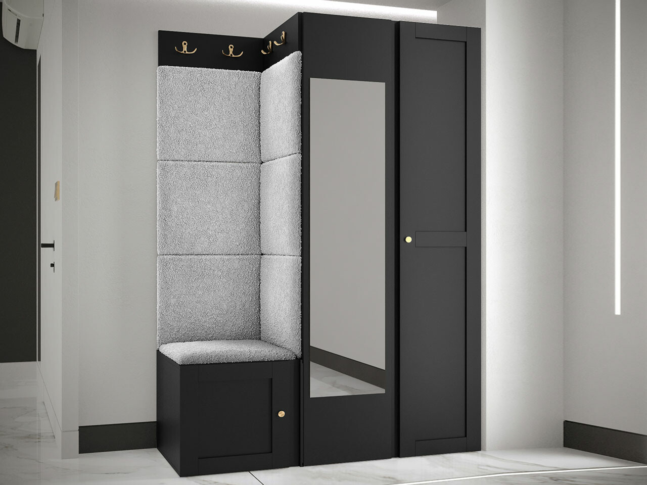 Прихожая Hartford 380 (Чёрный)