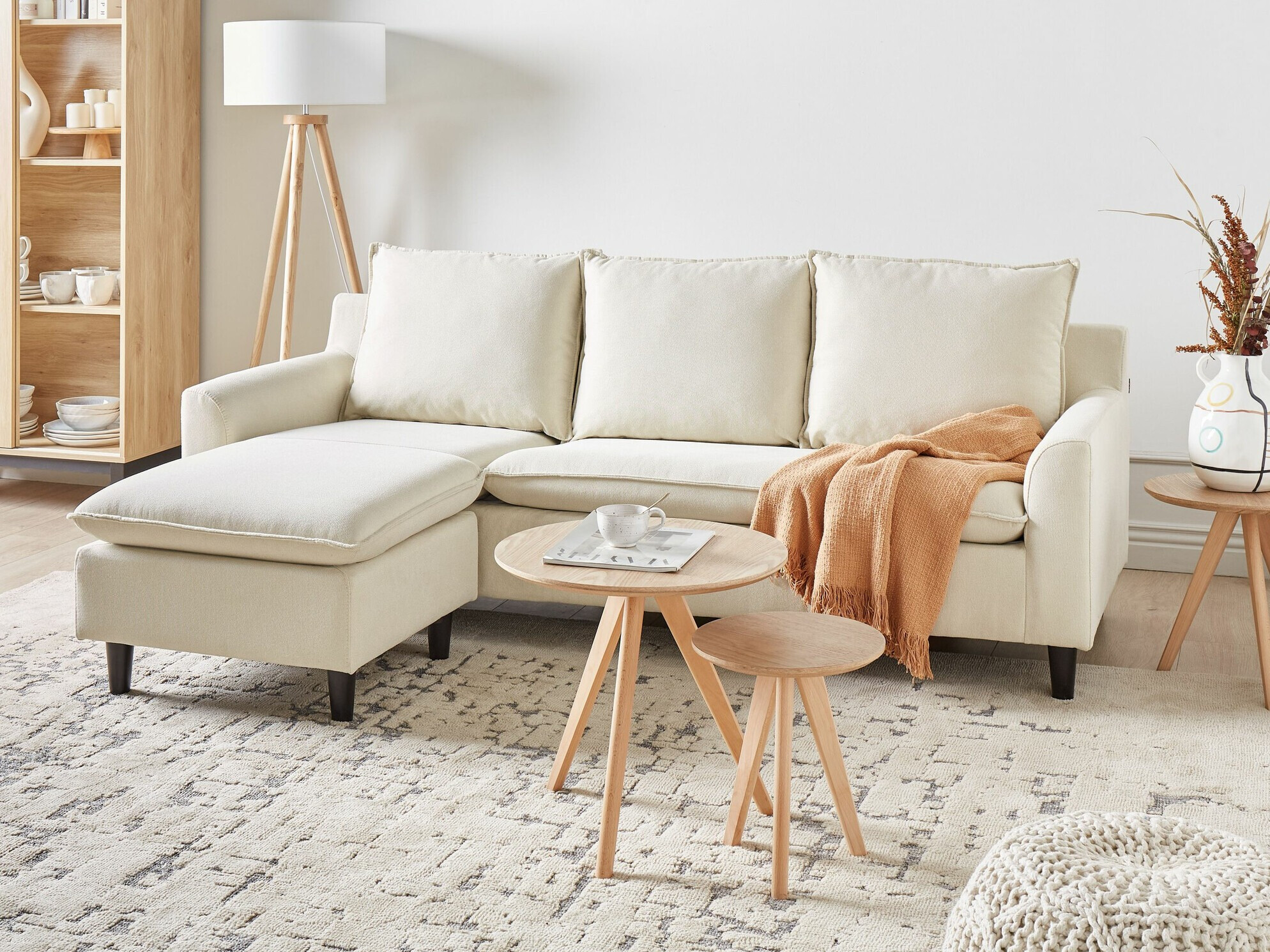 Угловой диван Berwyn 1395 (Бежевый)