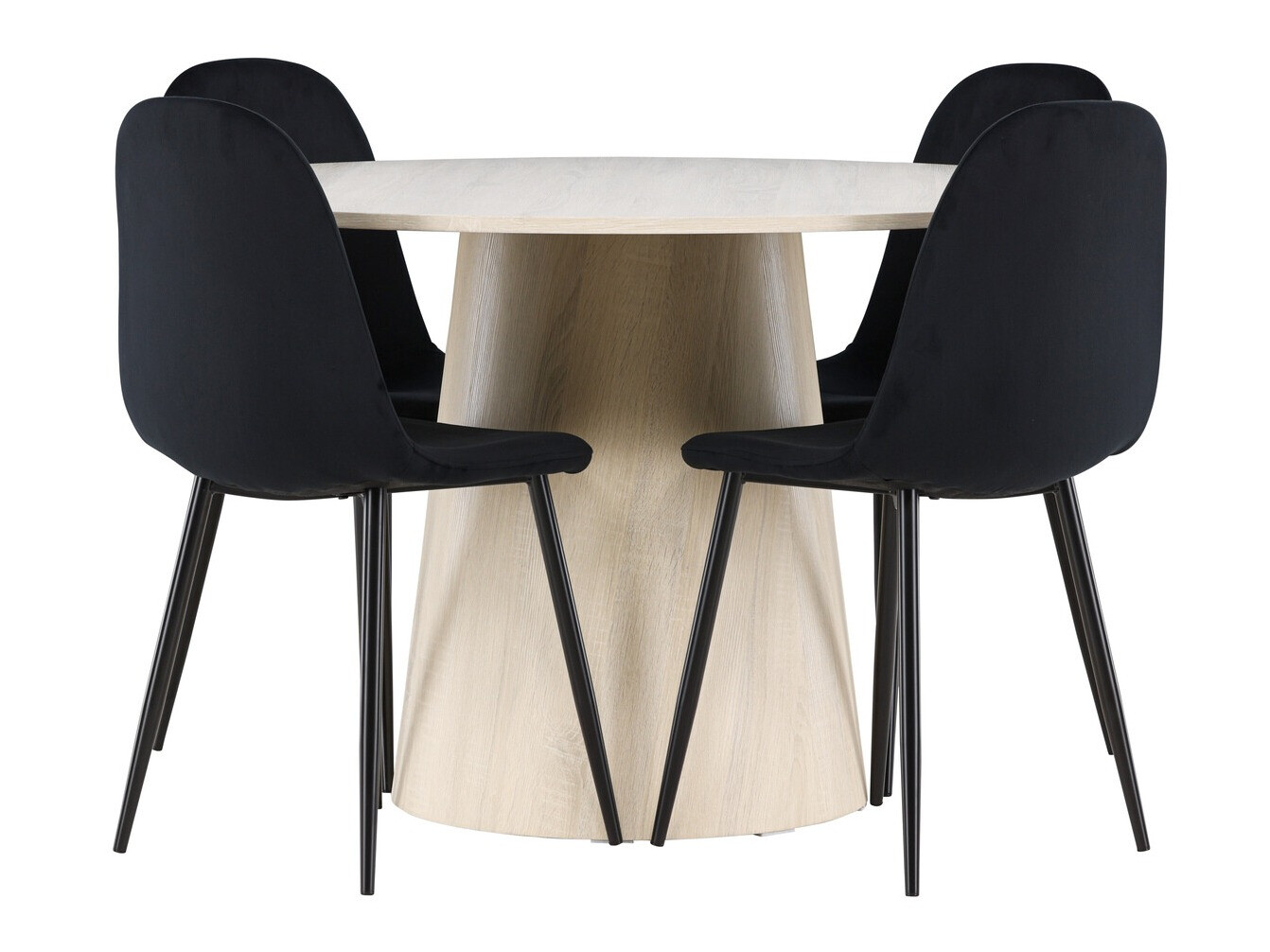 Ēdamistabas komplekts Dallas 4556 (Melns)