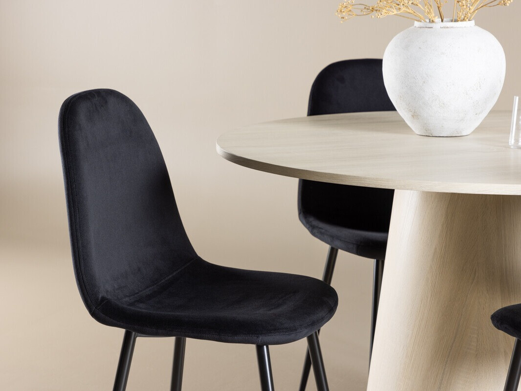 Ēdamistabas komplekts Dallas 4556 (Melns)