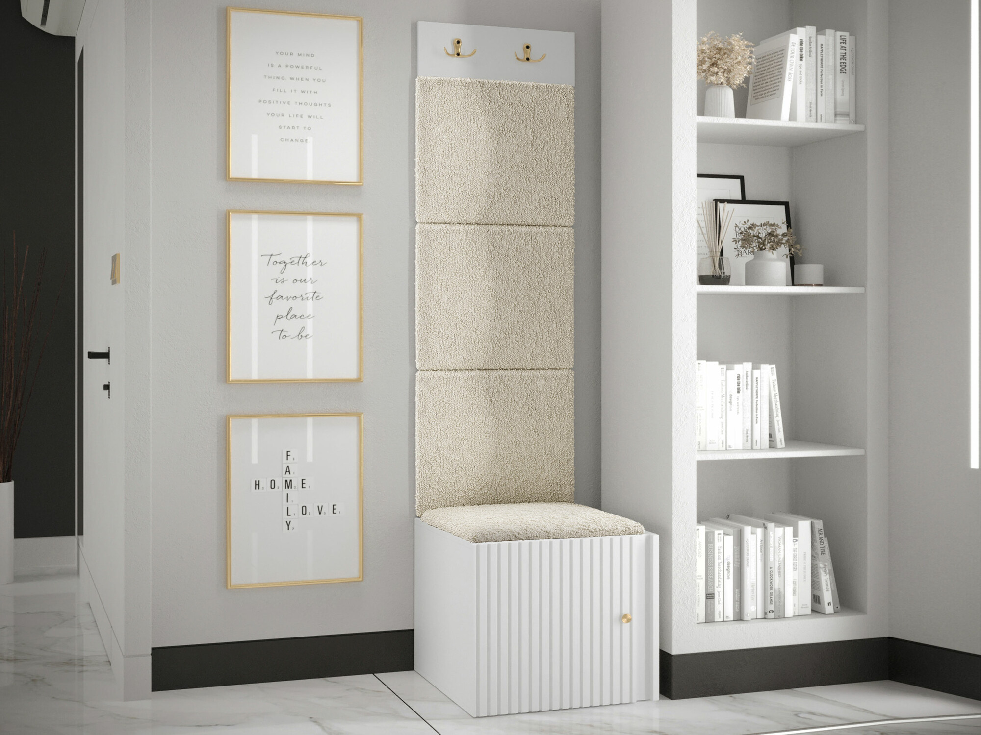 Priekšnama komplekts Hartford 386 (Balts)