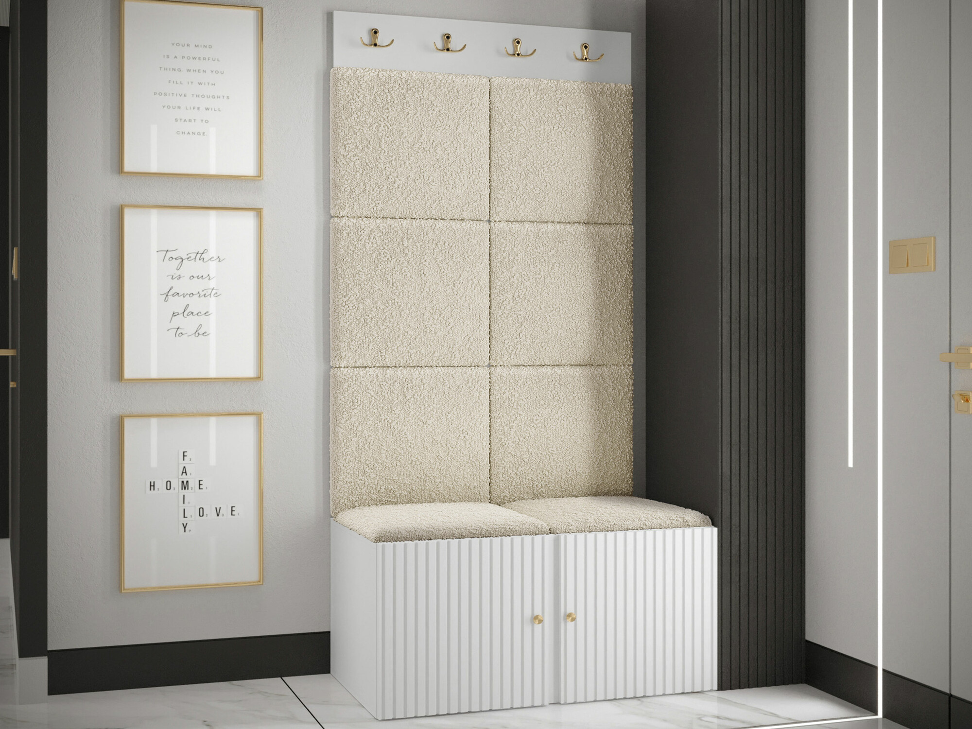 Прихожая Hartford 383 (Белый)