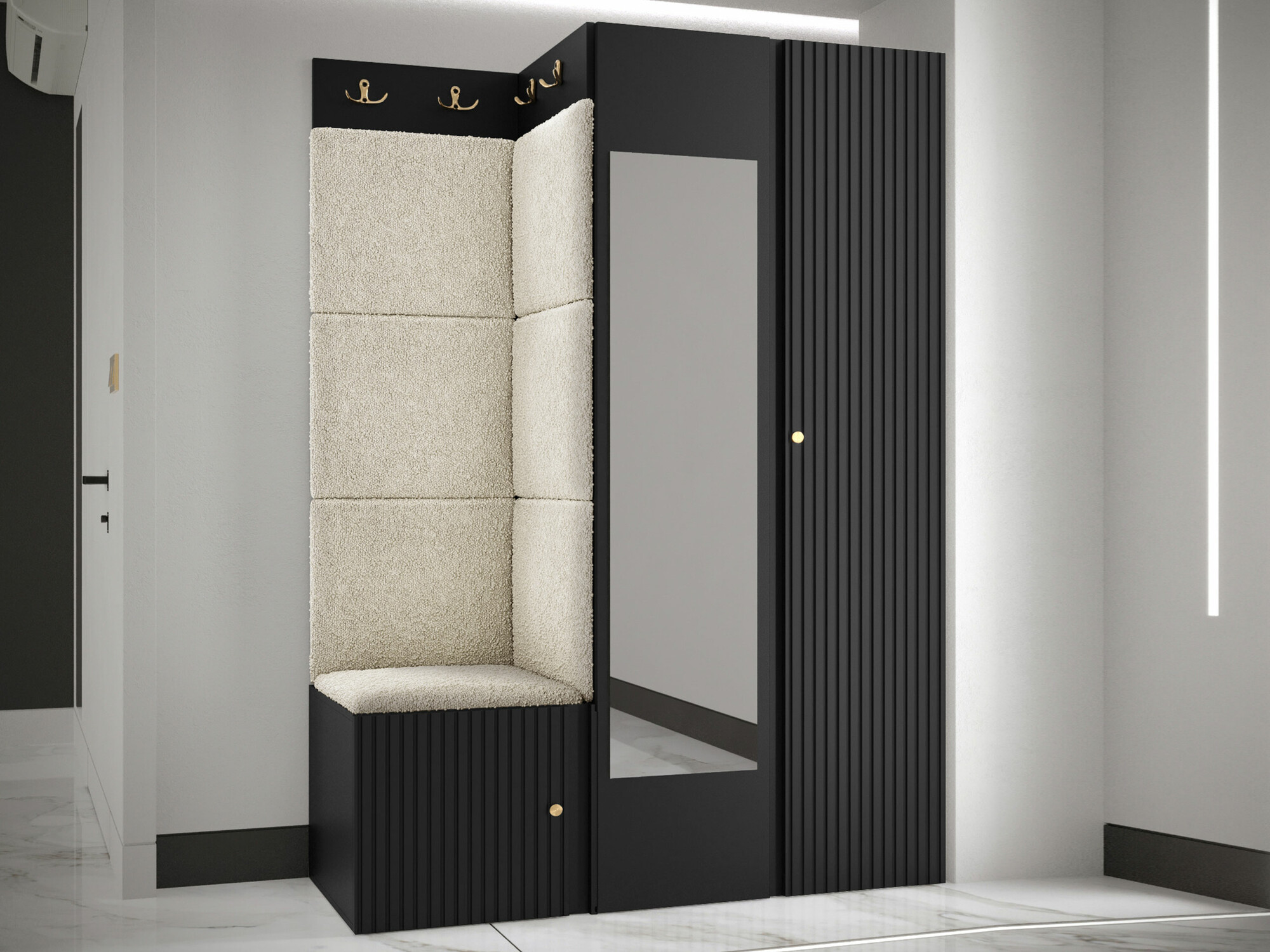 Прихожая Hartford 388 (Чёрный)